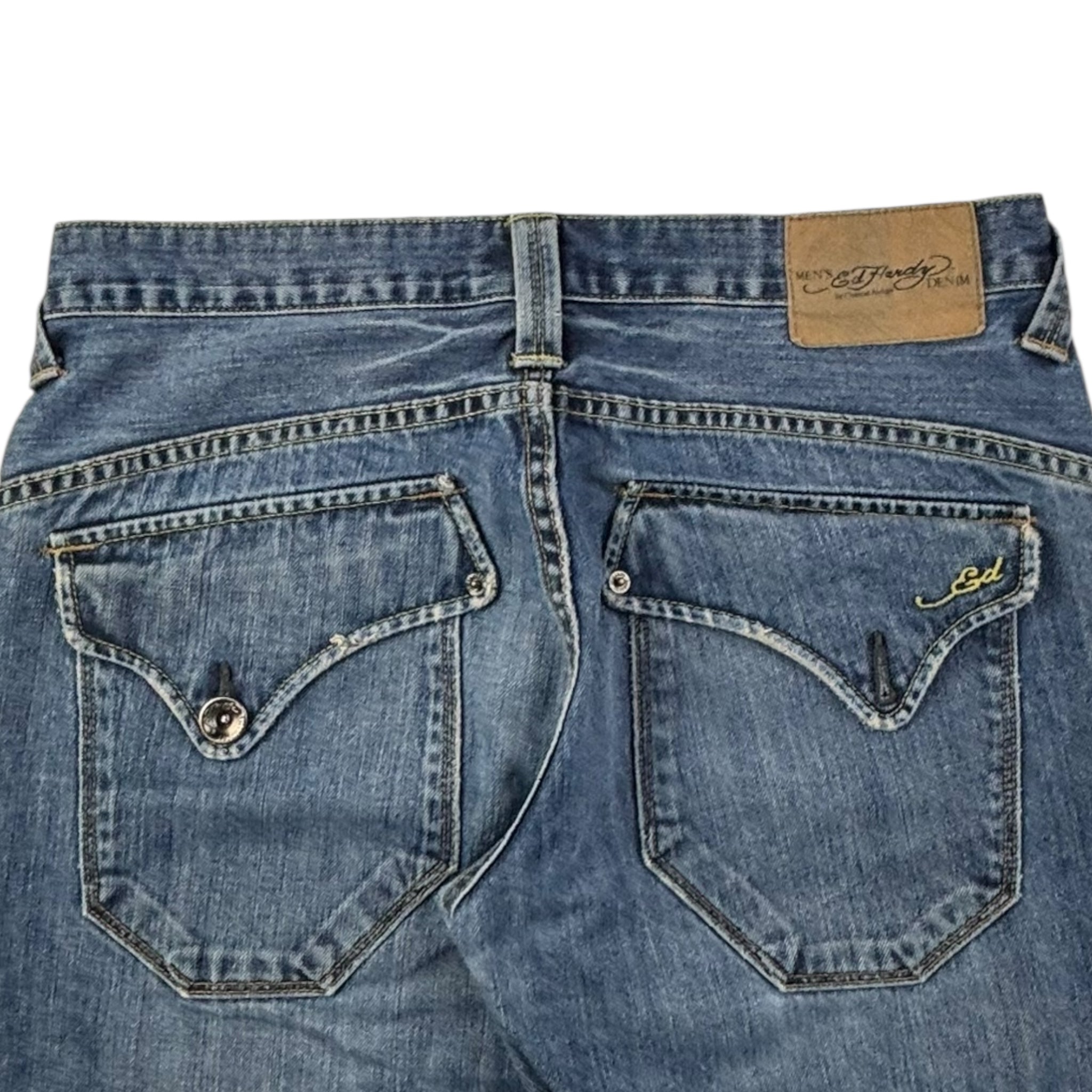 Vintage Y2K Ed Hardy Denim Medium Blue