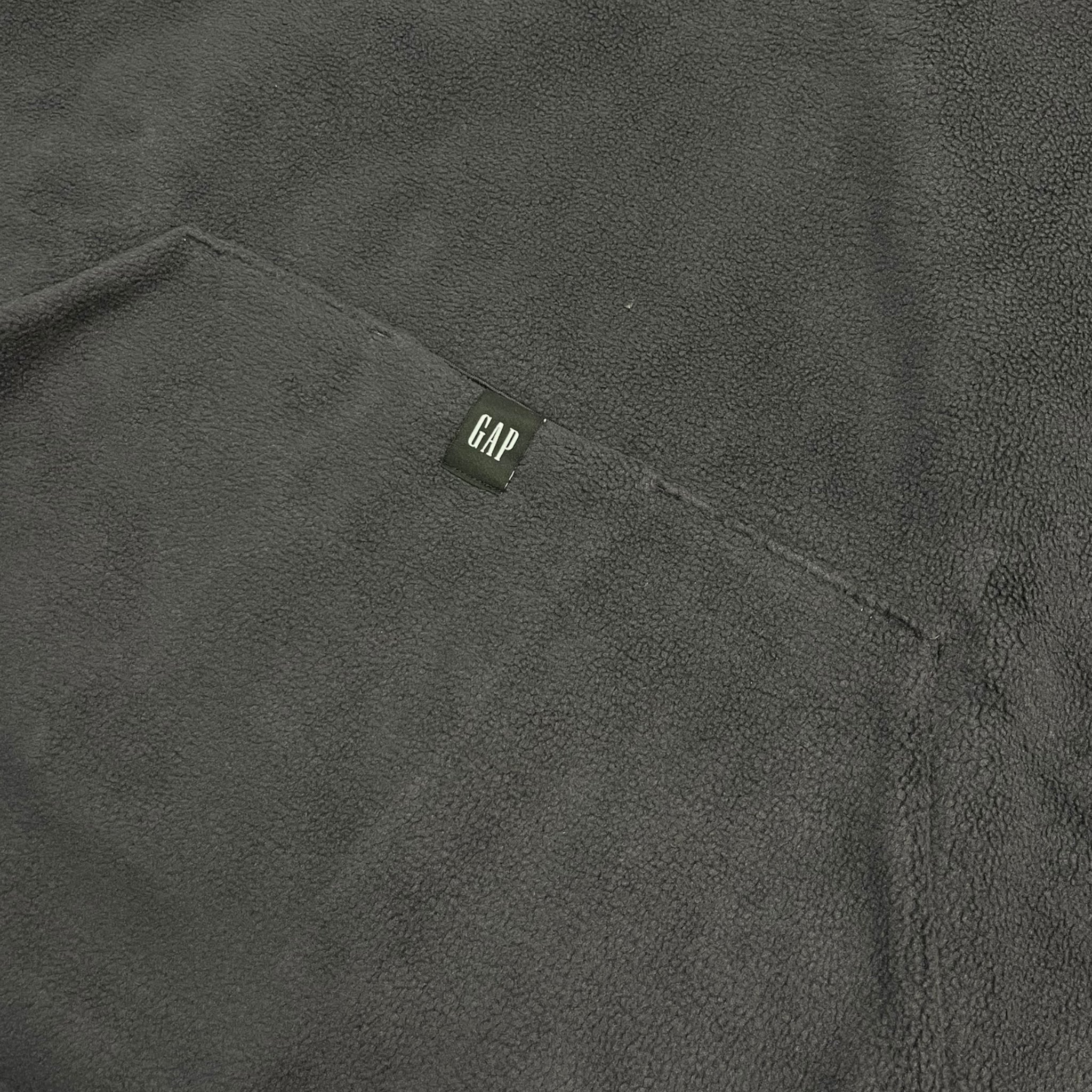 Yeezy Gap Polar Fleece Padded Hoodie Dark Grey