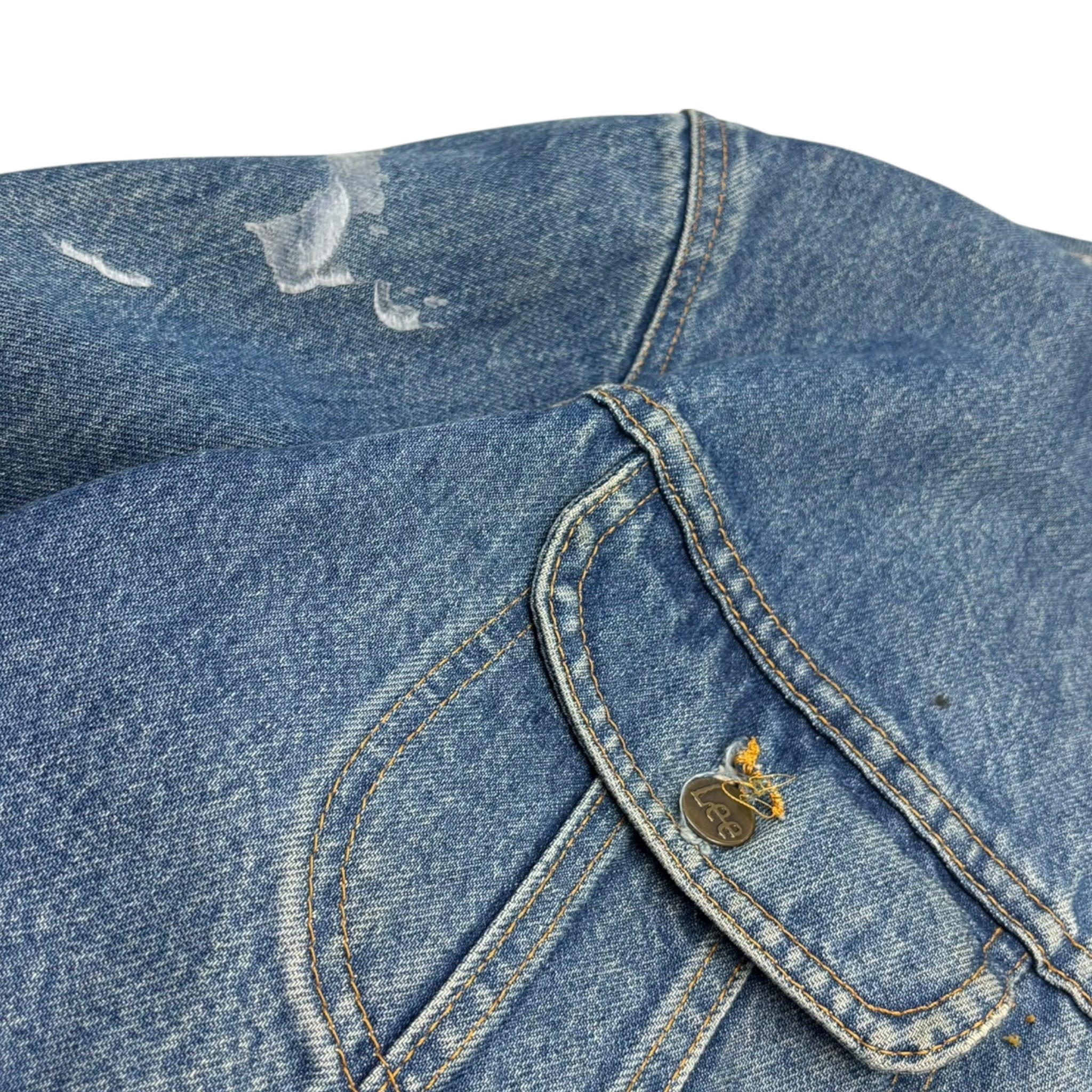 Vintage Storm Rider Lee Denim Jacket Medium Washed Blue