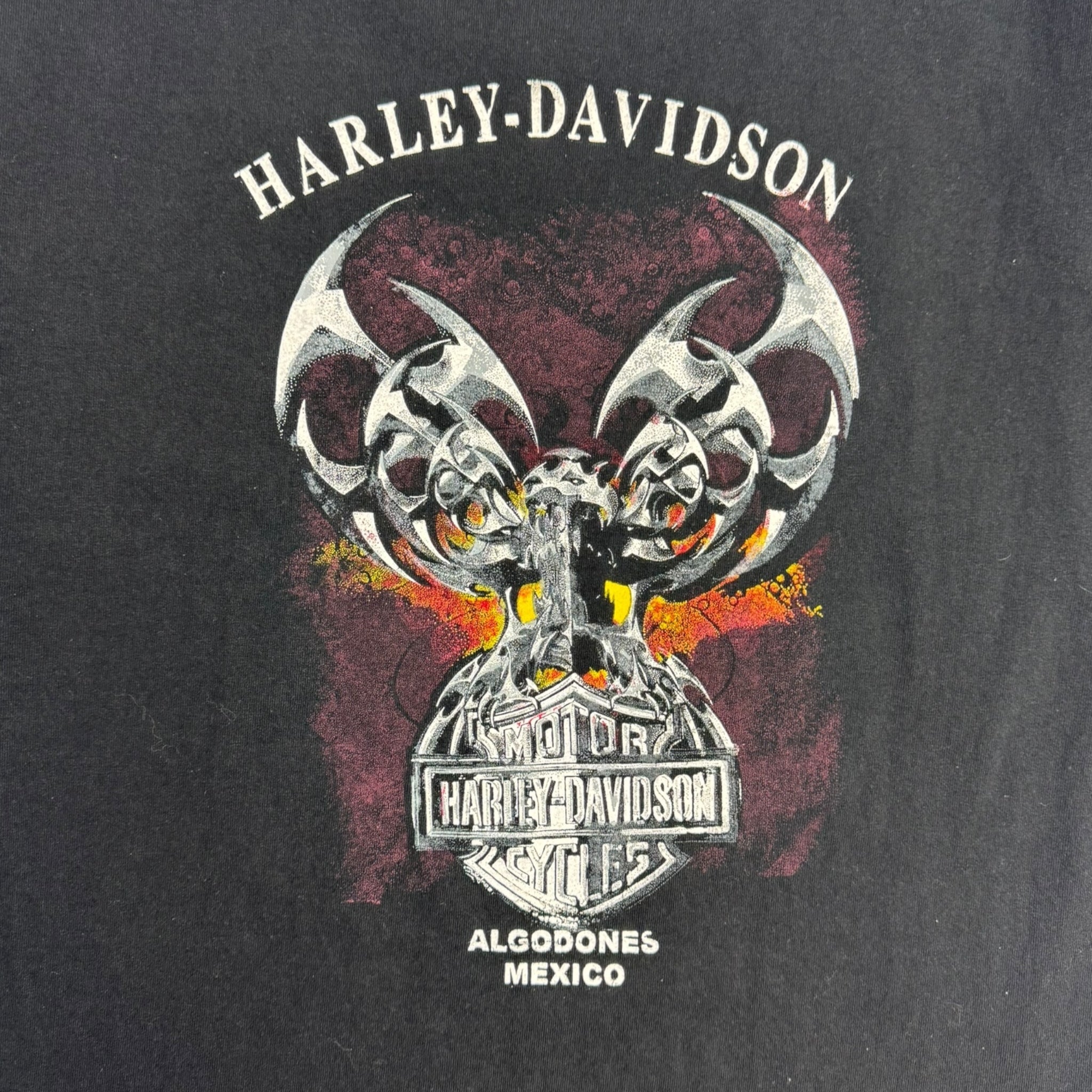 Vintage Harley Davidson Metal Cyber Phoenix T-Shirt