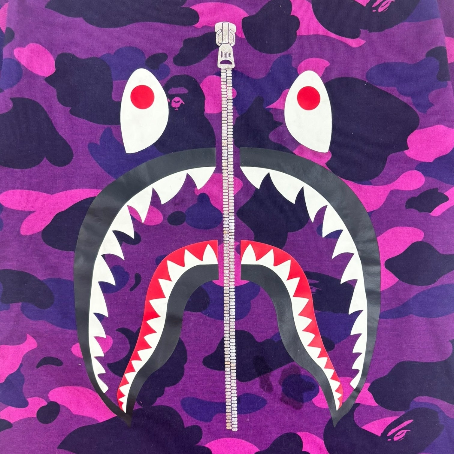 BAPE Colour Camo Shark T-Shirt Purple
