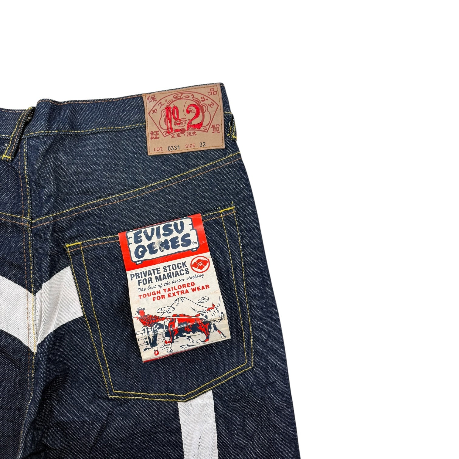 Vintage Evisu Diacock Denim Jeans Raw