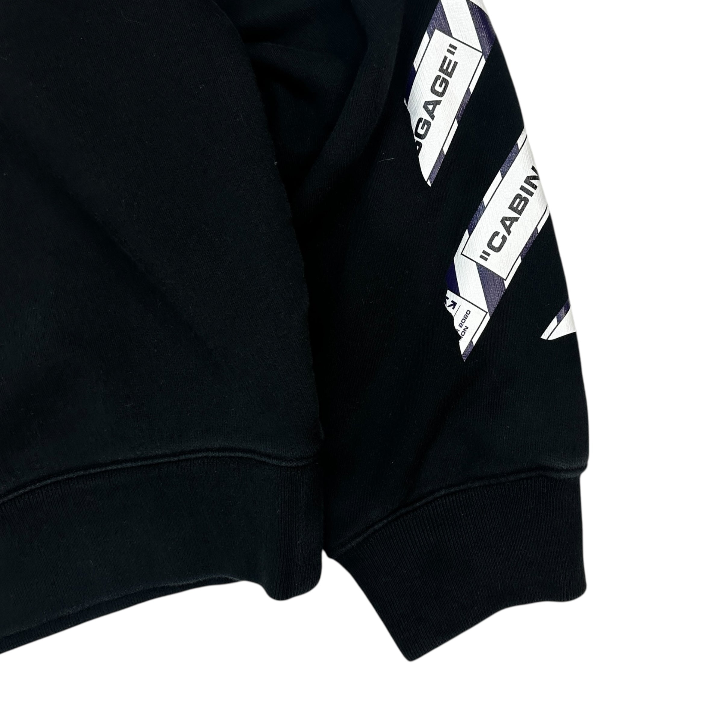 Off White Airport Tape Arrows Crewneck Black