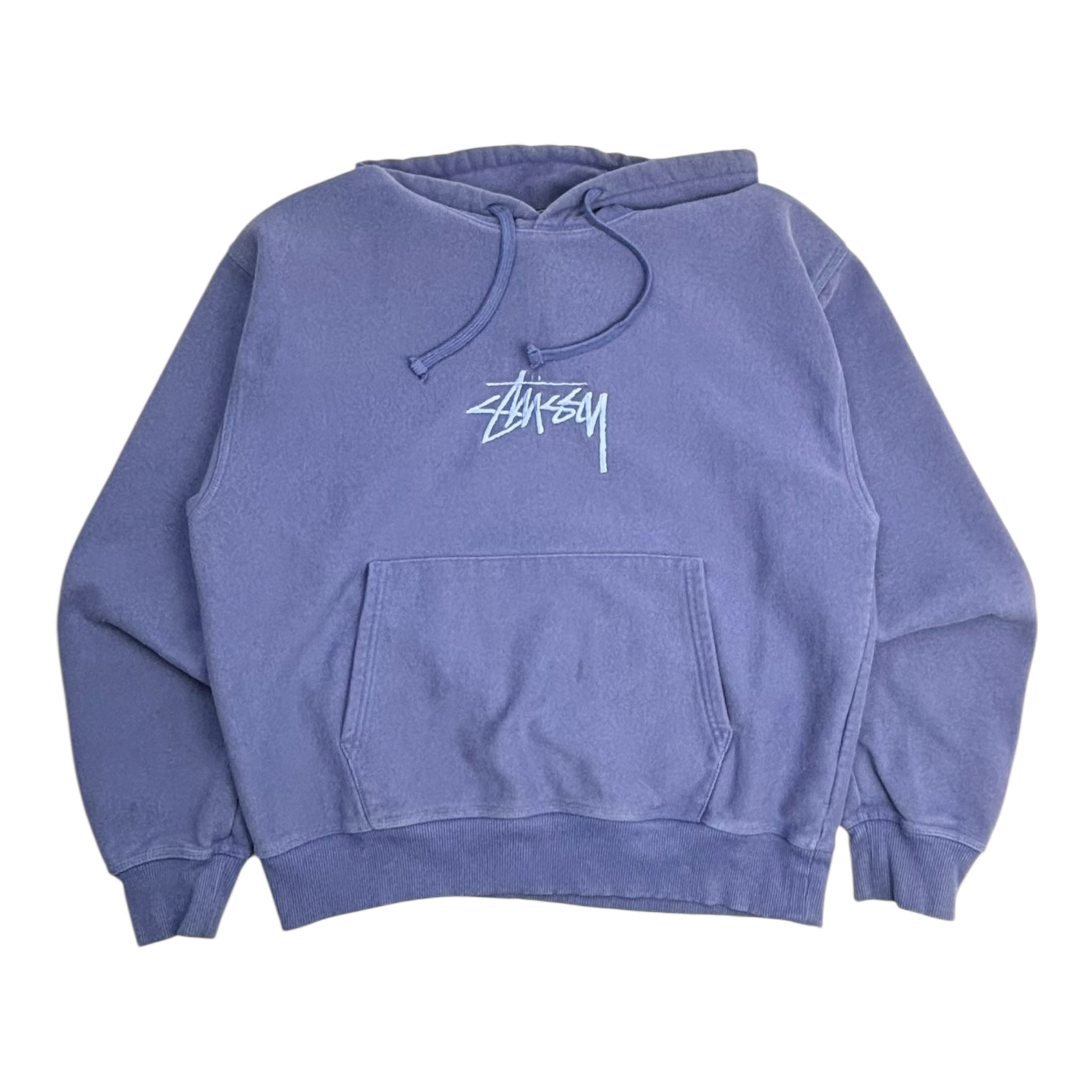 Stussy Embroidered Tonal Hoodie Washed Purple