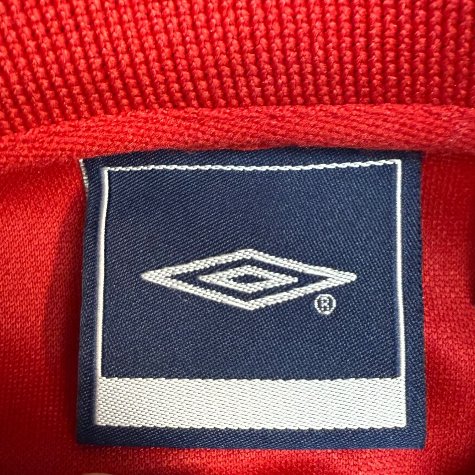 Vintage Umbro England National Team Zip Up Sweater Red