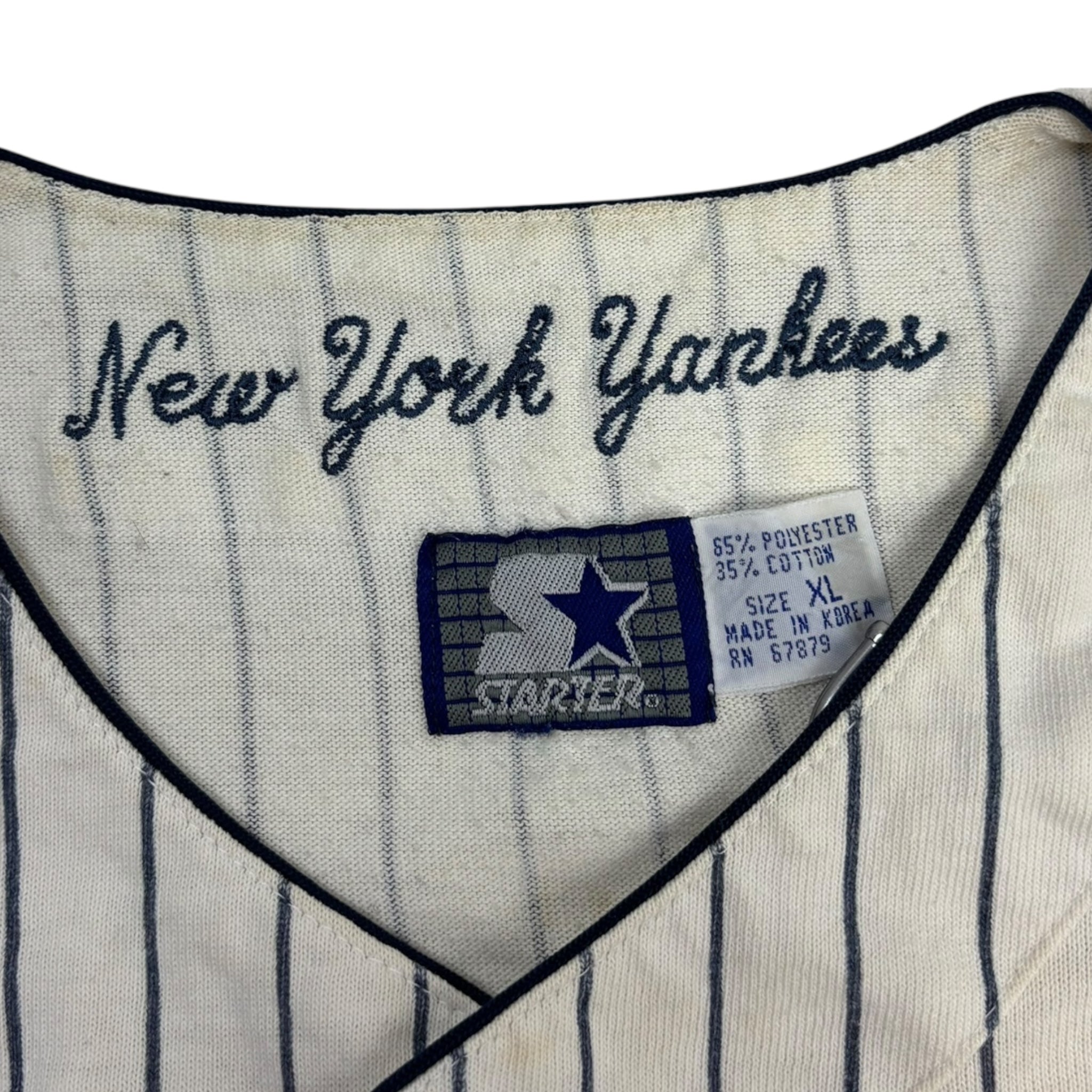 Vintage Starter New York Yankees Spellout Pinstripe MLB Jersey