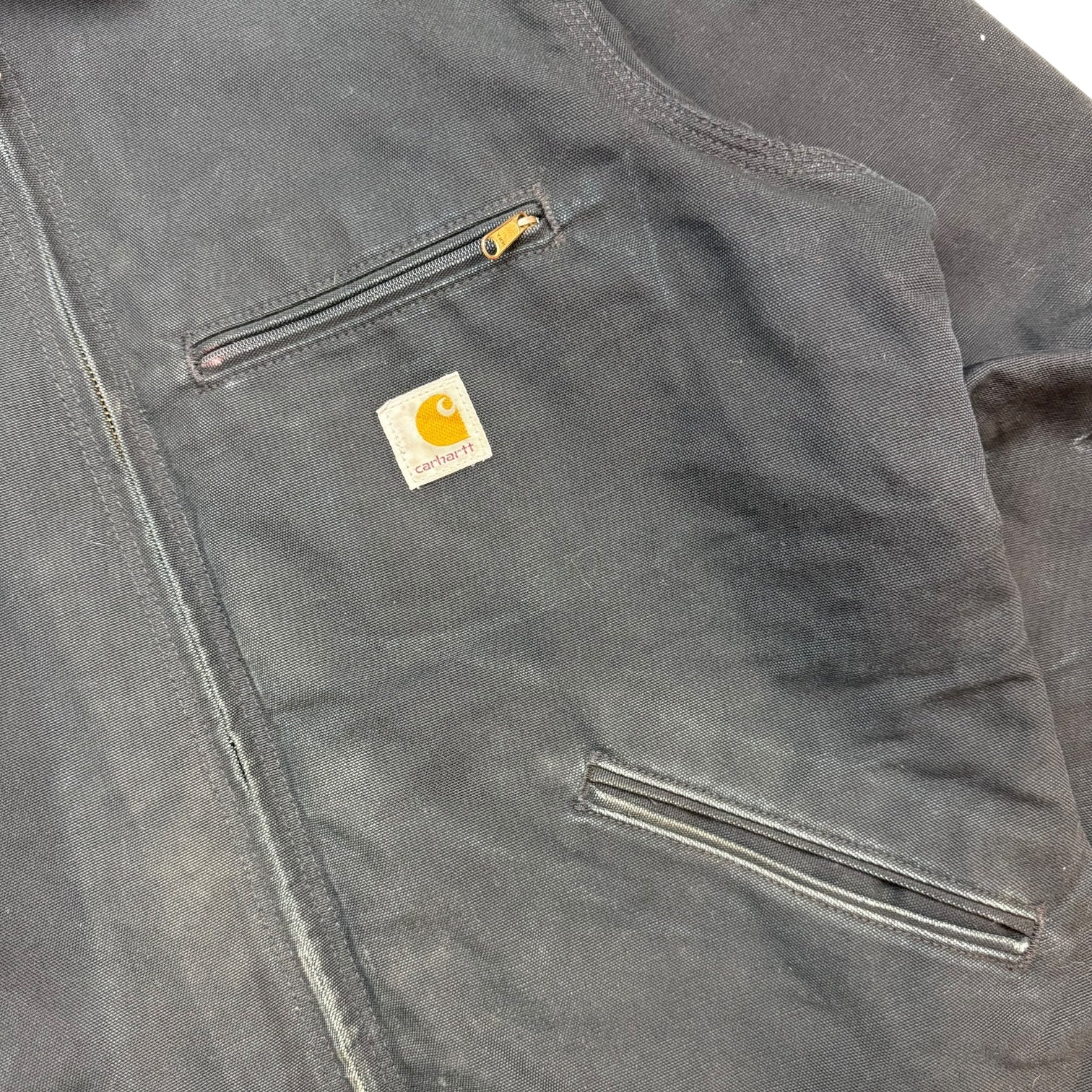 Vintage Carhartt Detroit Blanket Lined Jacket Black