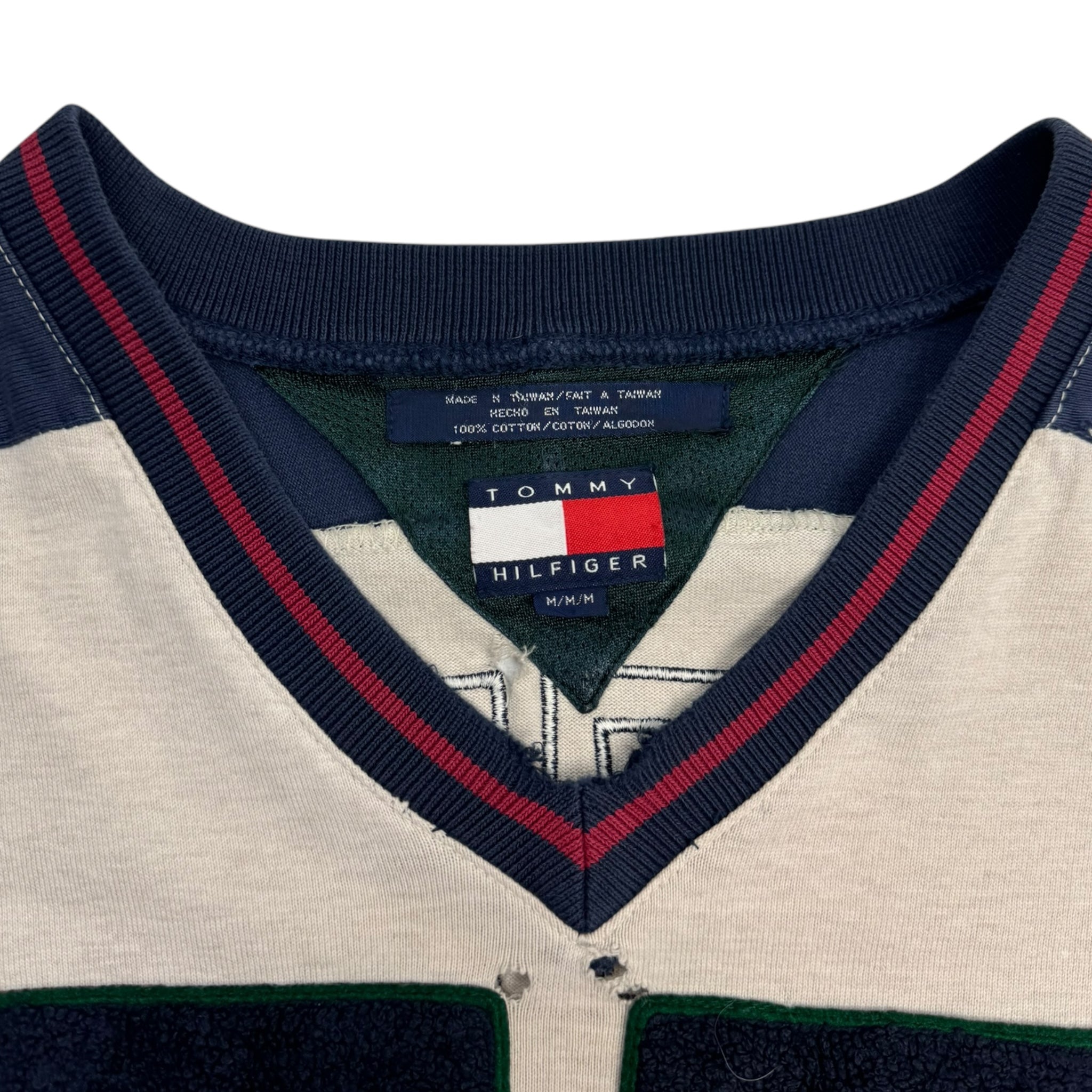 Vintage Tommy Hilfiger Hockey Jersey Felt Logo