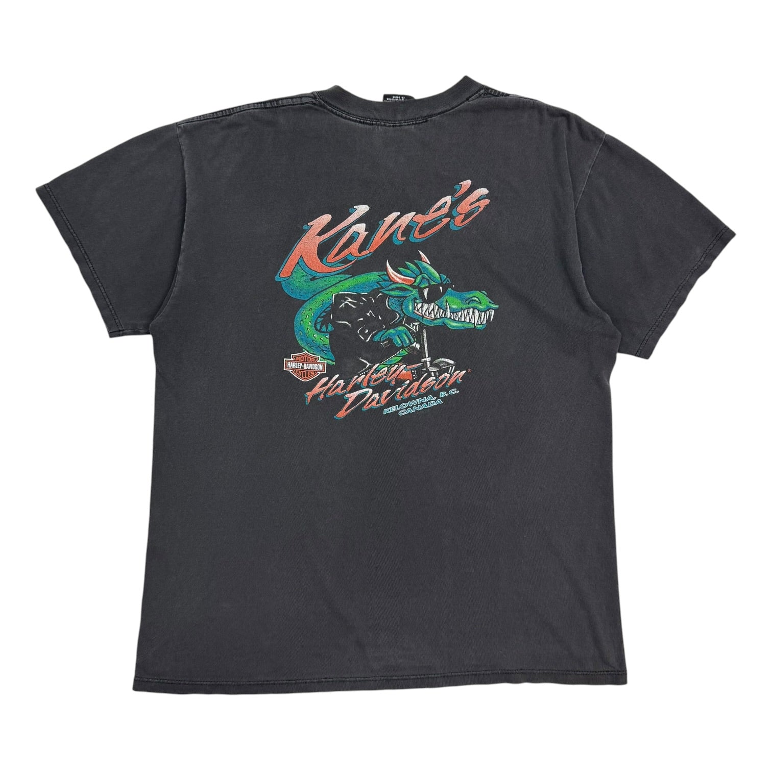 Vintage Harley Davidson Of Kelowna Tee Black