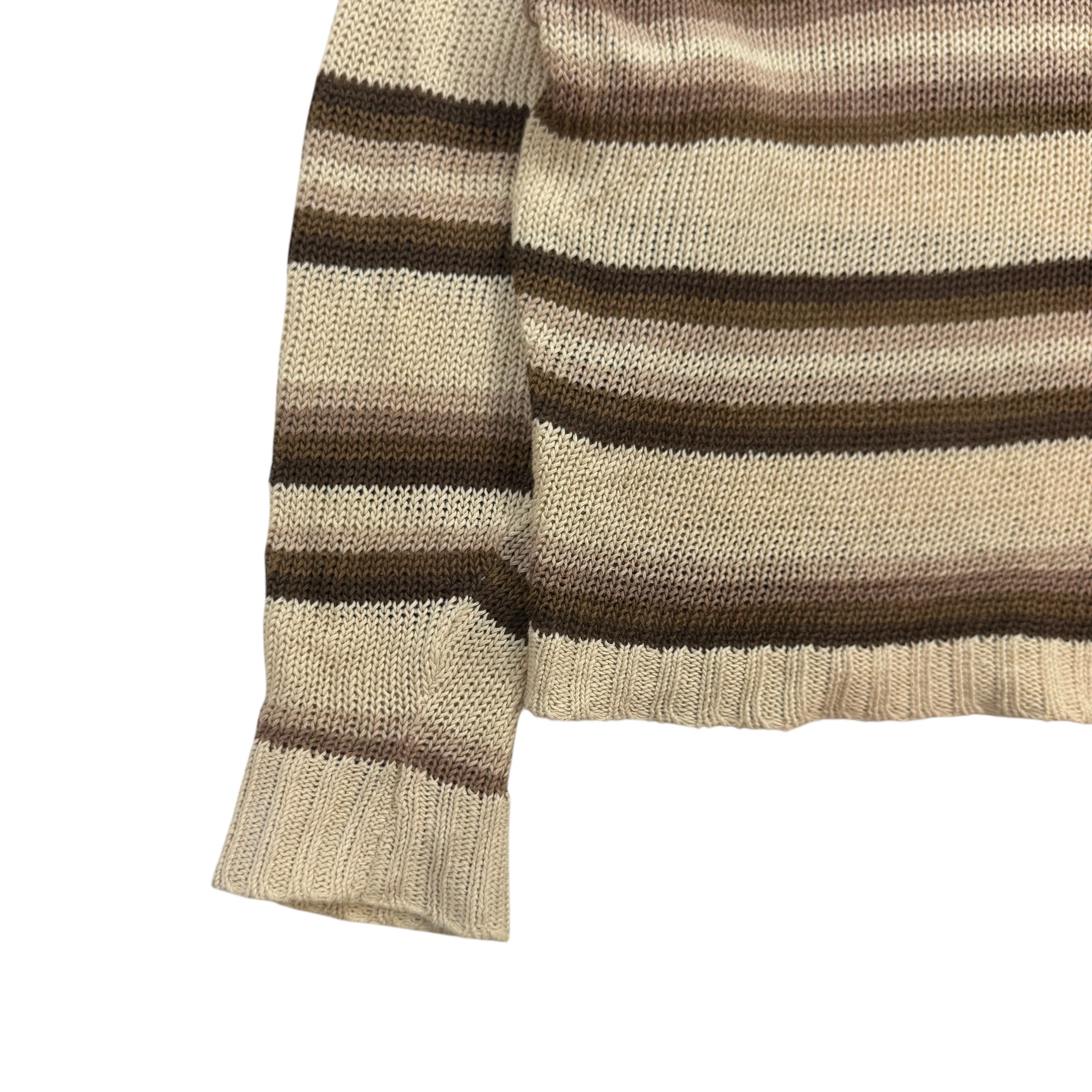 Stussy Tonal Stripe Linen Sweater Natural