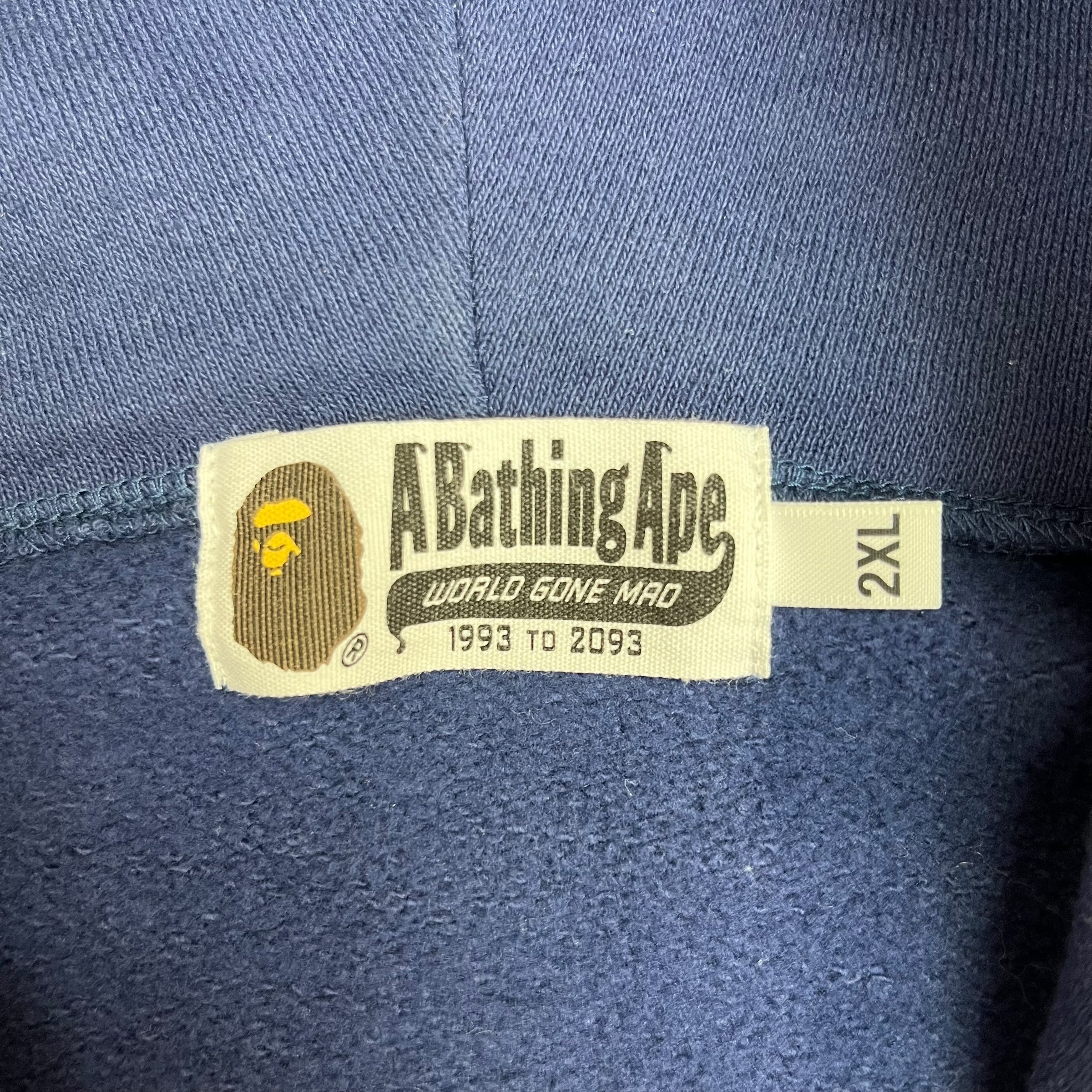 Bape Shark Head Hoodie Navy Blue/Blue Camo