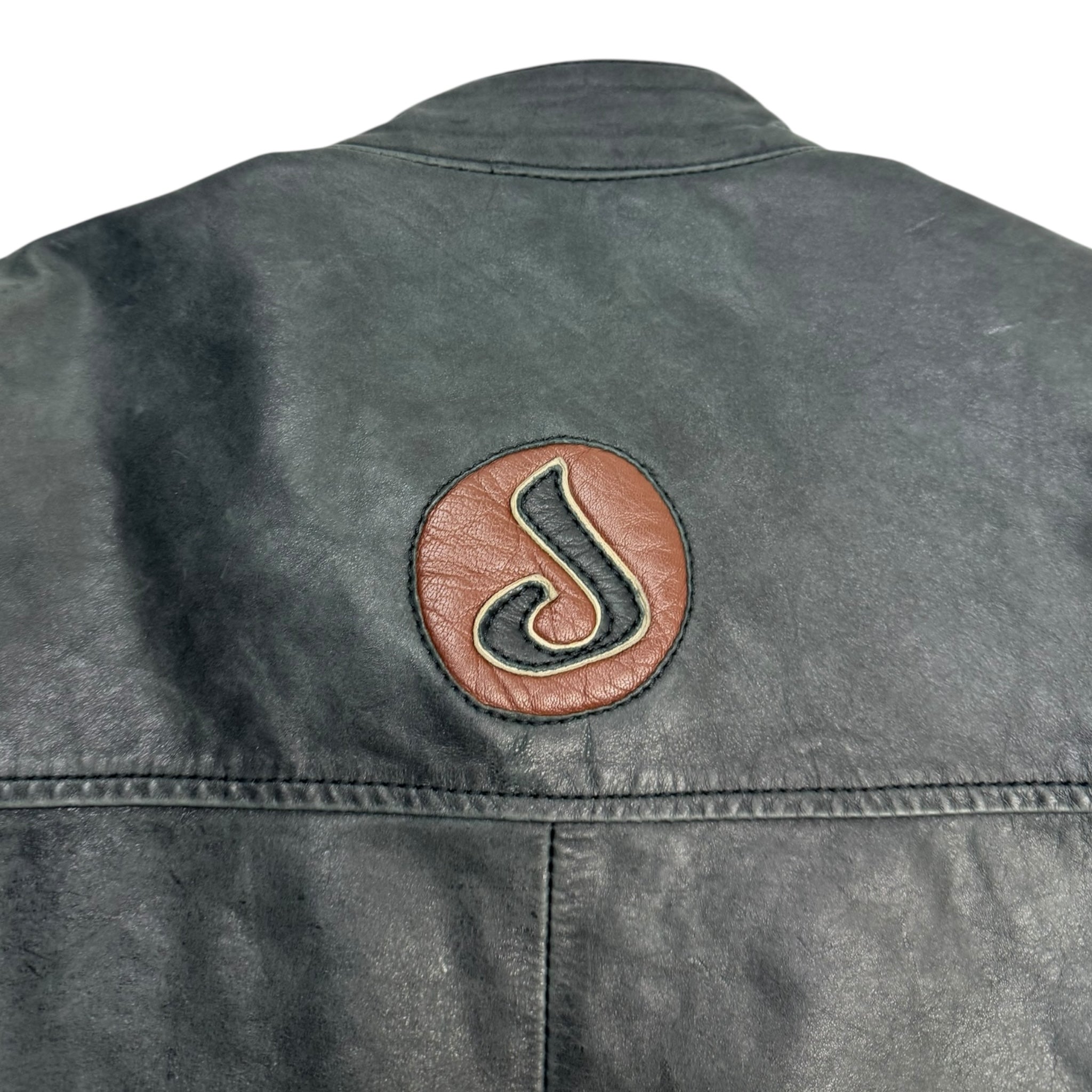 Vintage Davoucci Leather Biker Jacket