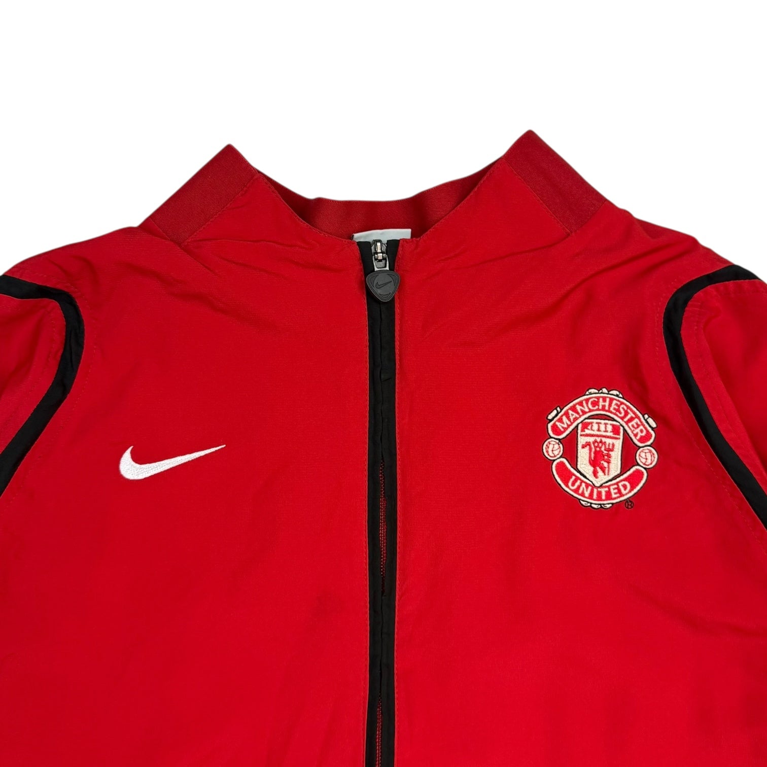 Vintage Nike Manchester United Warm Up Jacket Red