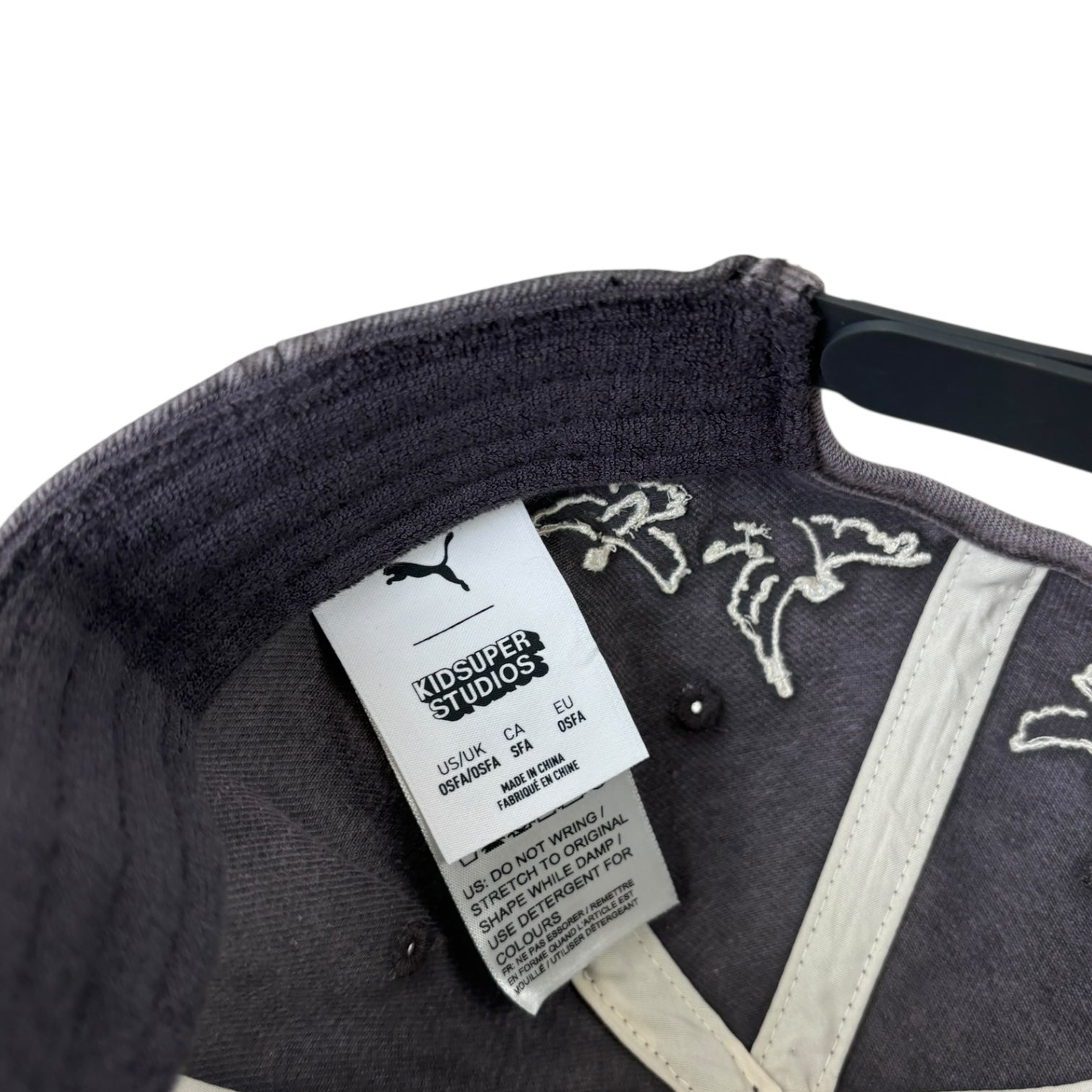 Puma x Kid Super StrapBack Baseball Hat Dark Coal