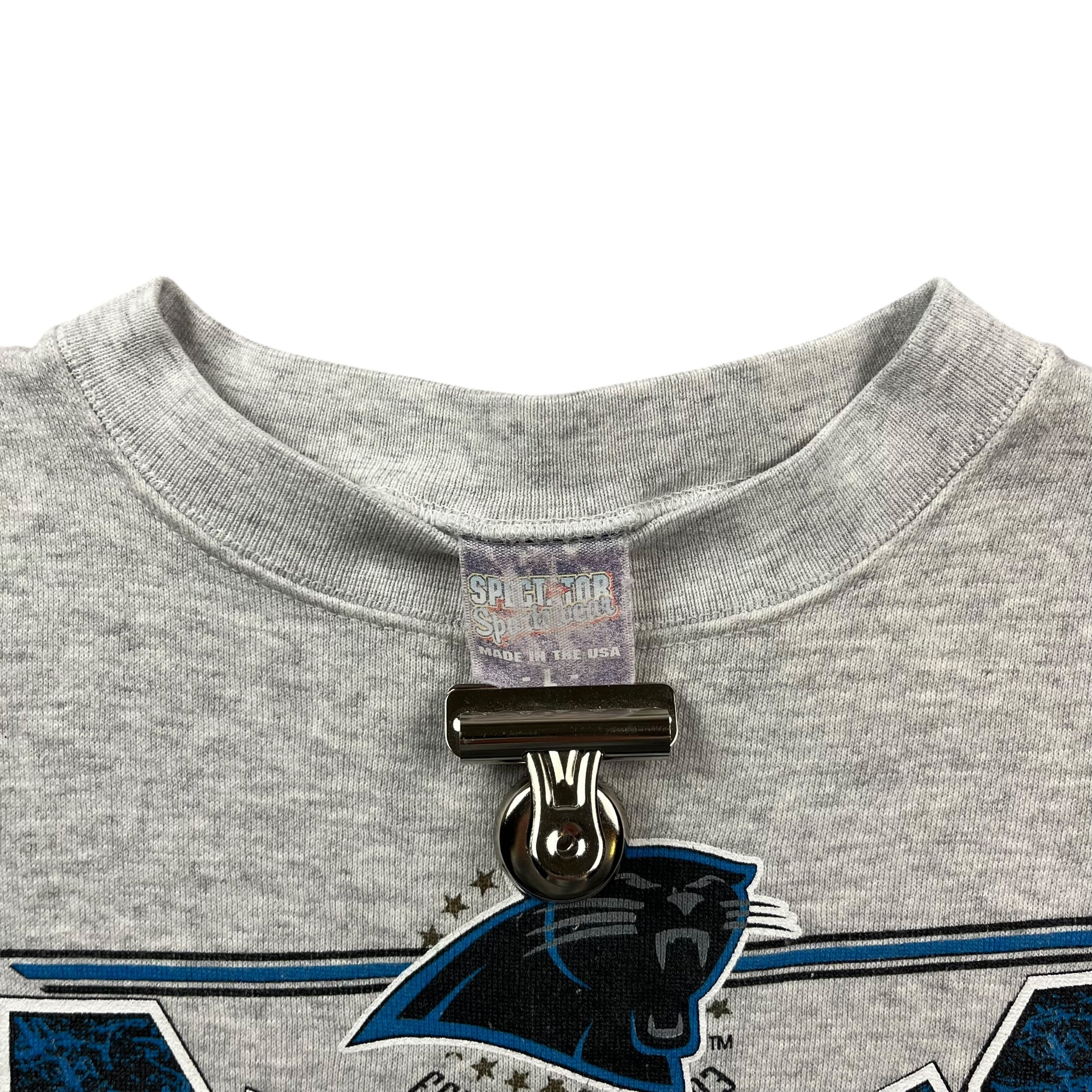 Vintage Carolina Panthers Crewneck Light Grey