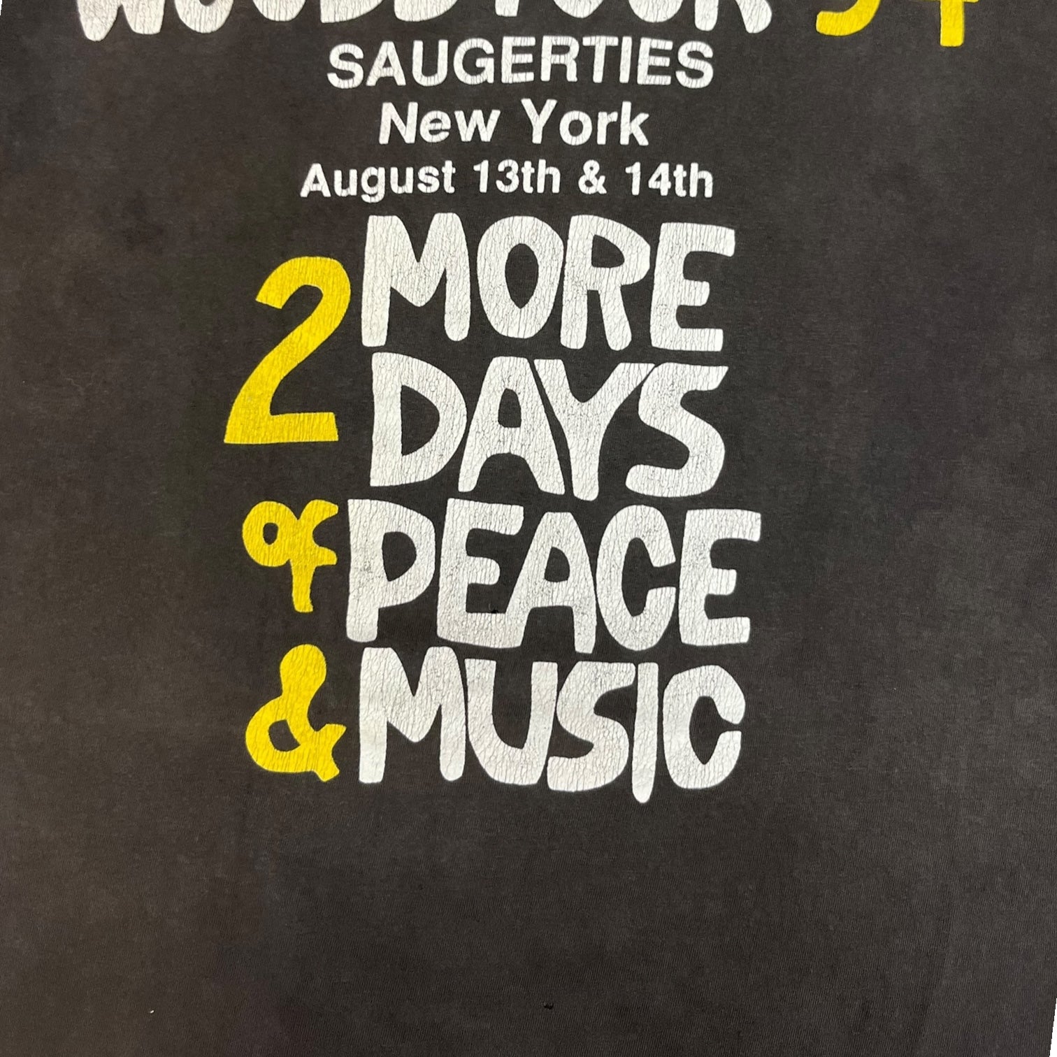 1994 Woodstock Tee Faded Black