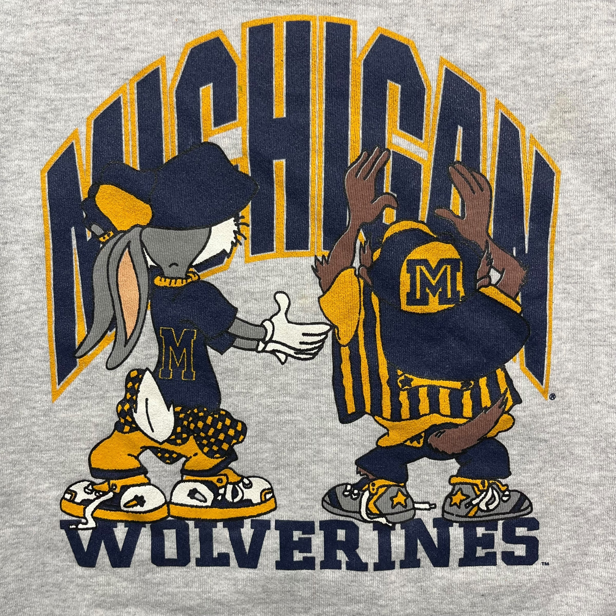 1993 Looney Tunes Michigan Wolverines Light Grey
