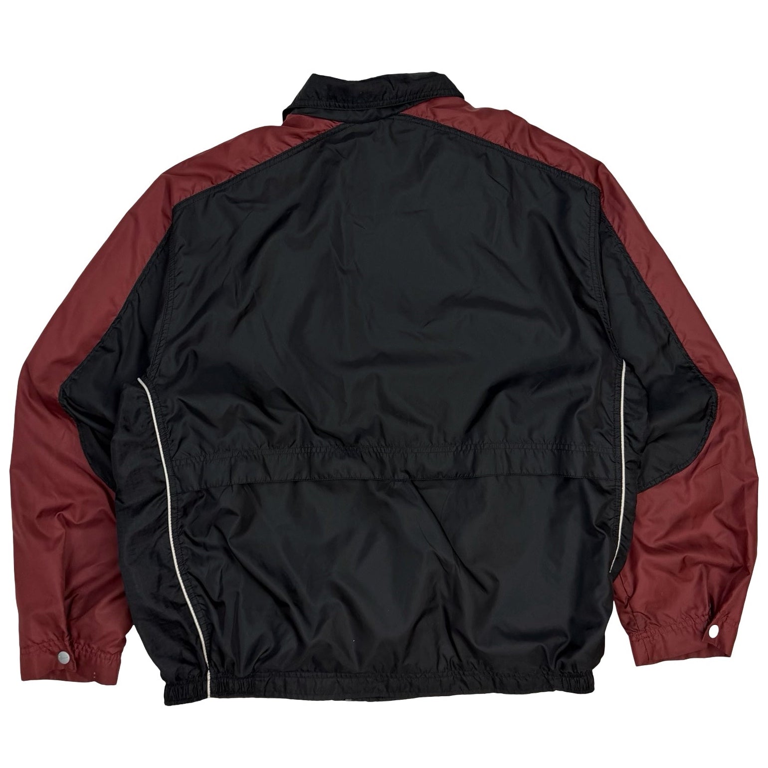 Vintage Nike Embroidered Swoosh Track Jacket Black/Red