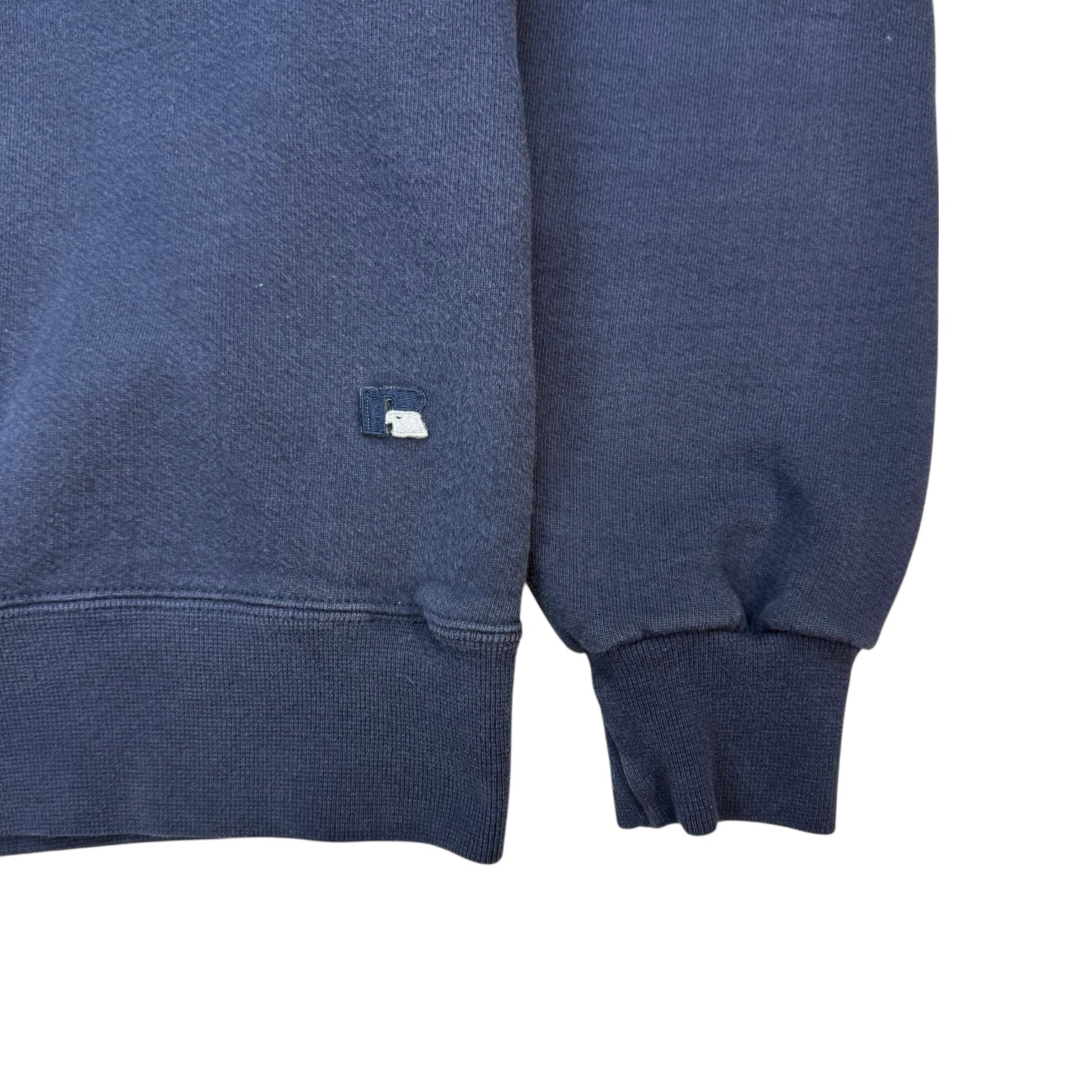 Vintage Russell Athletic Blank Crewneck Sweater Navy Blue