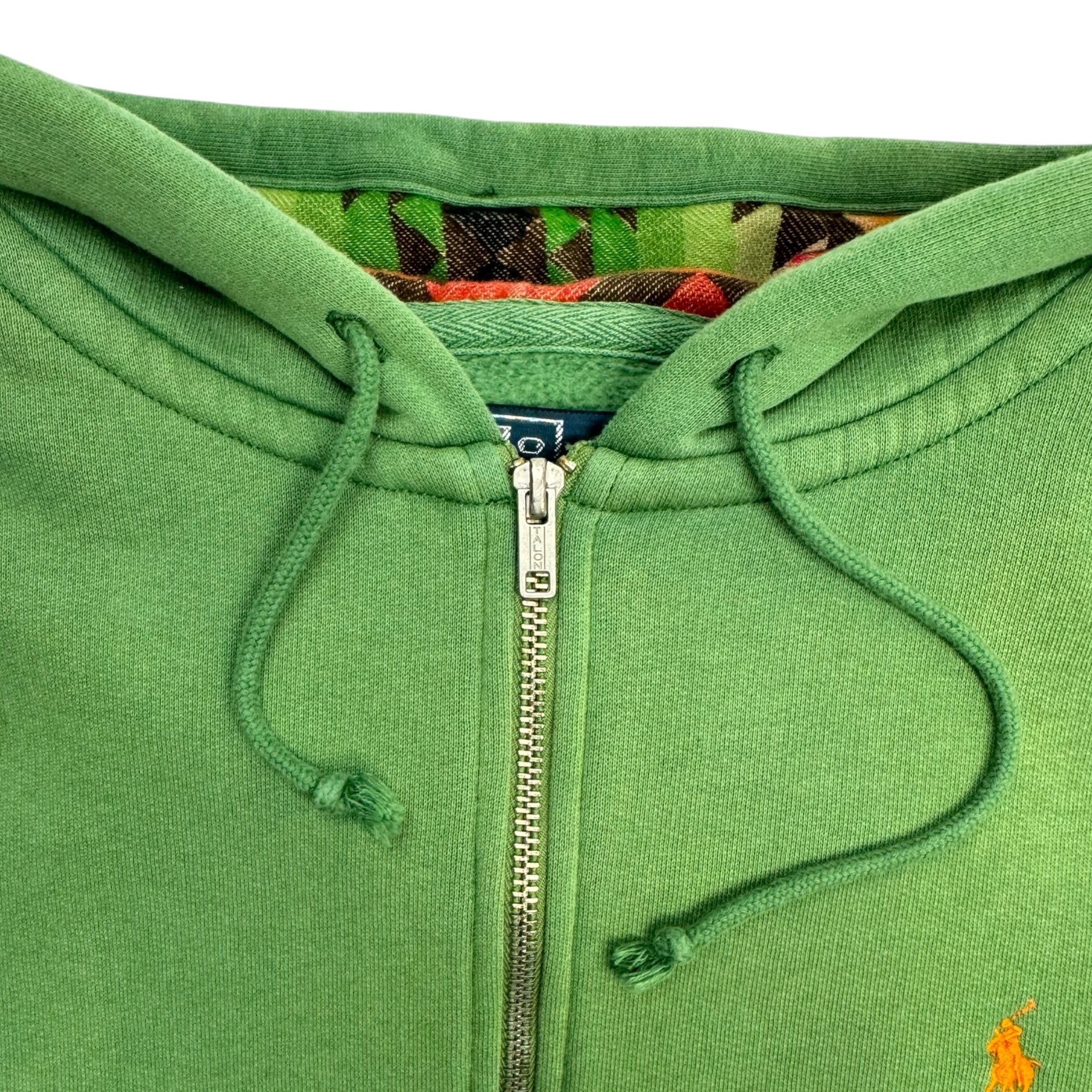 Vintage Polo Ralph Lauren Aztec Patterned Hood Zip Up Hoodie