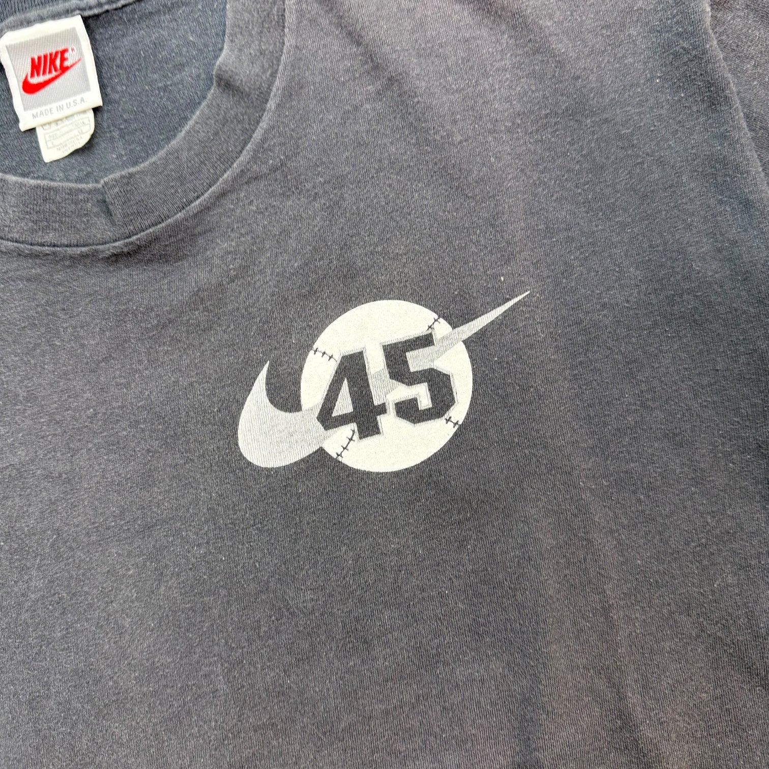 Vintage Nike Michael Jordan #45 Tee Dark Grey