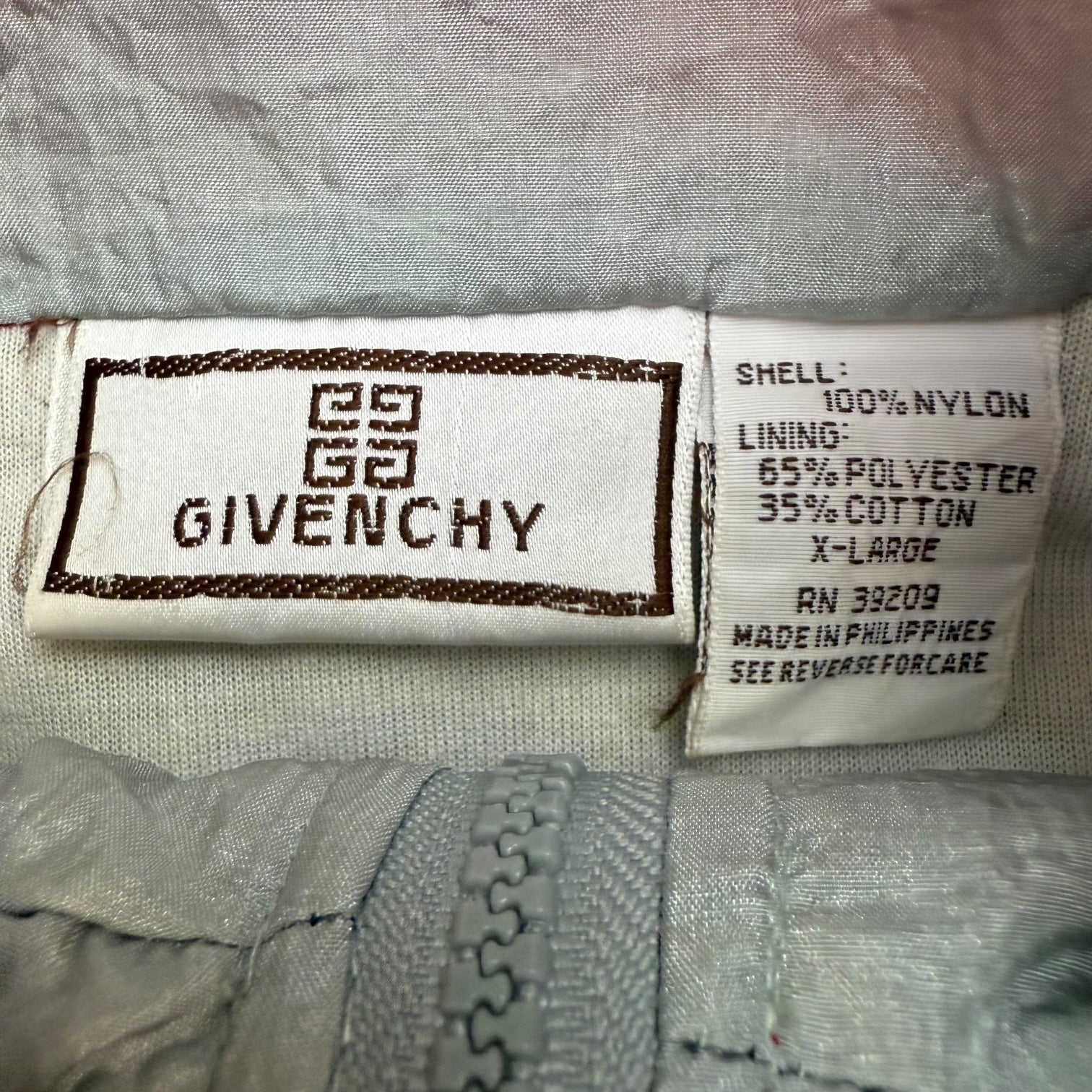 Vintage Givenchy Active Sports Track Jacket Red/Grey