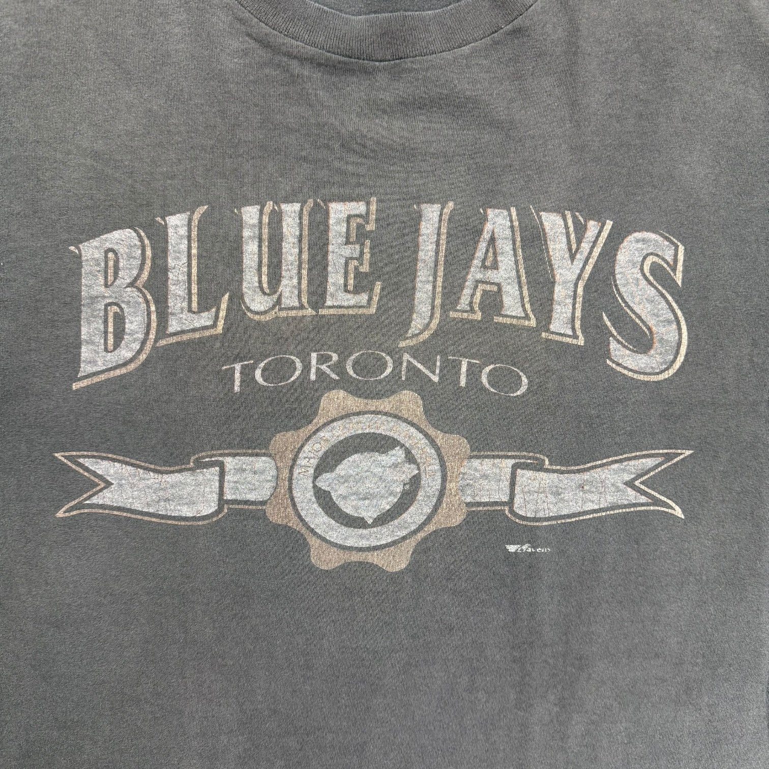 Vintage Toronto Blue Jays Script Tee Faded Black