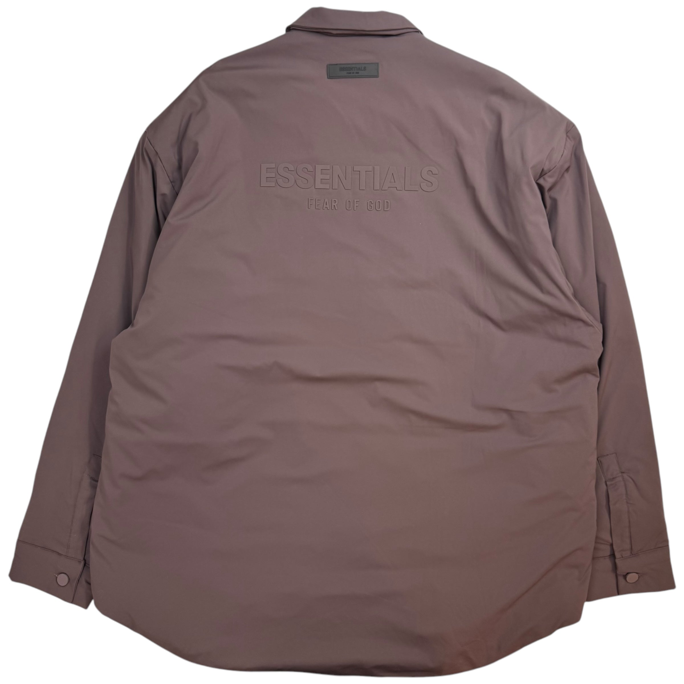 Fear Of God Essentials Down Puffer Jacket Burgundy