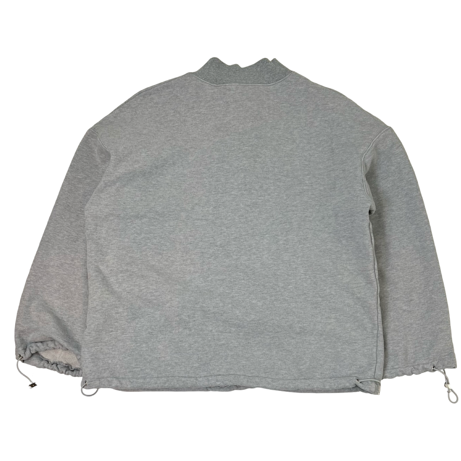 (W) Miu Miu Half-Zip Sweatshirt Grey