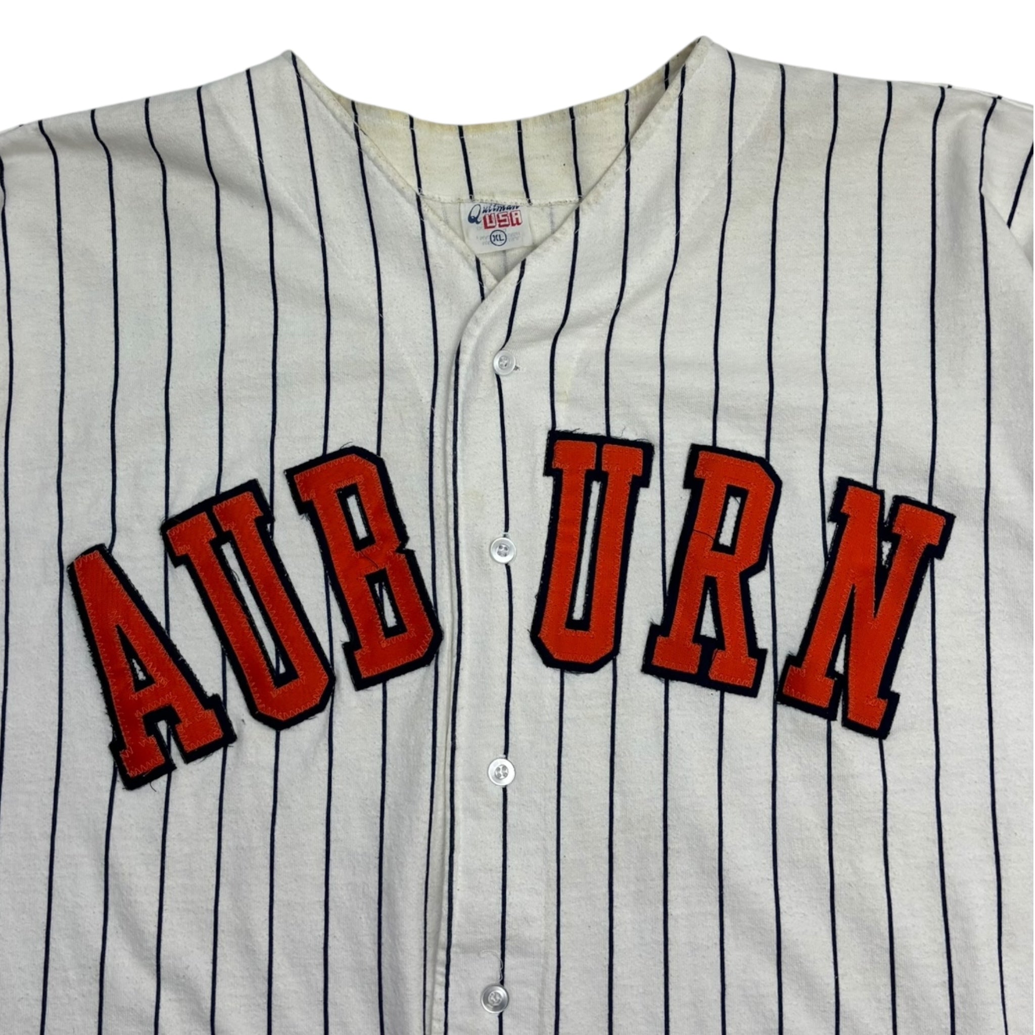 Vintage Auburn Pinstripe Baseball Jersey