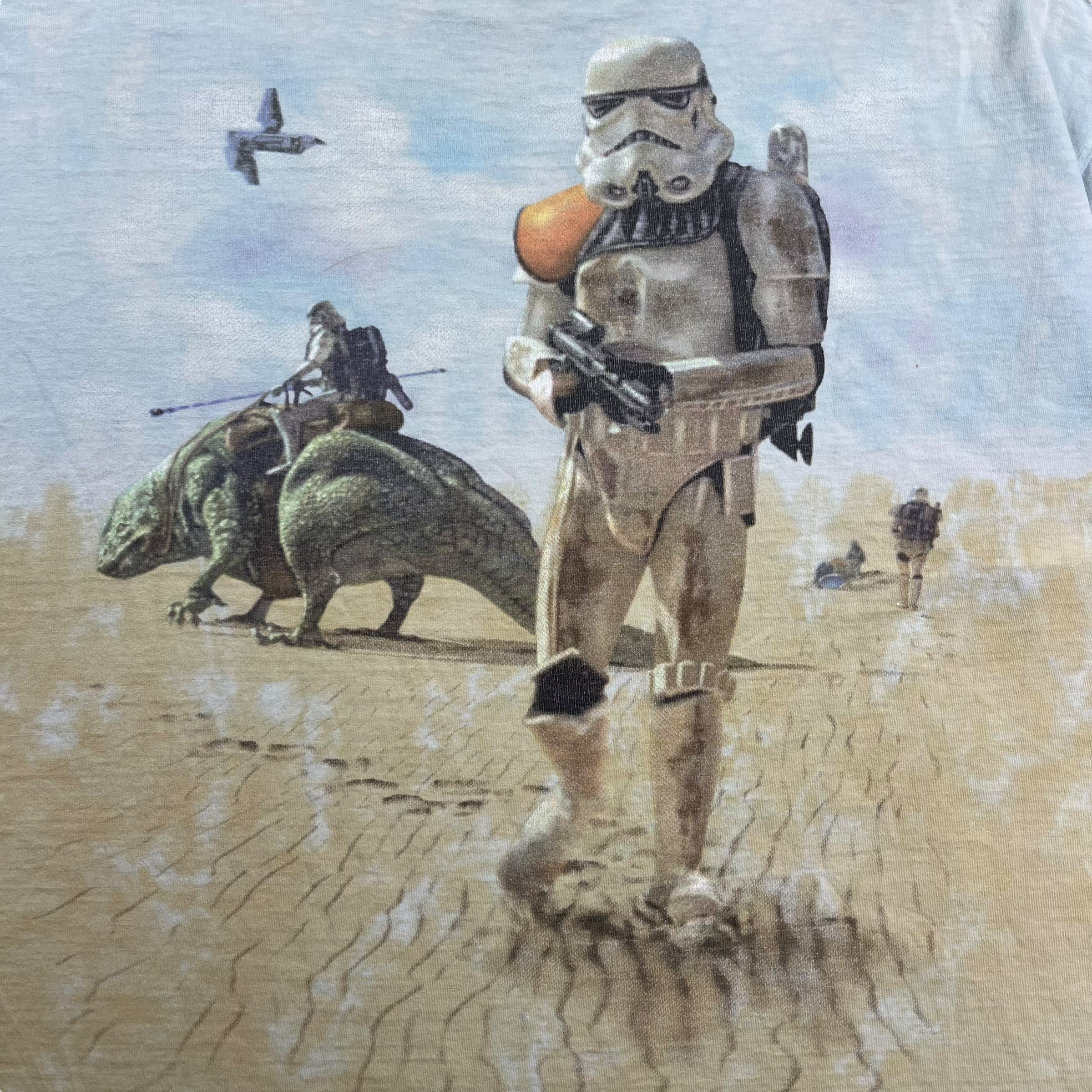 1997 Star Wars NASA Tee Light Blue/Beige