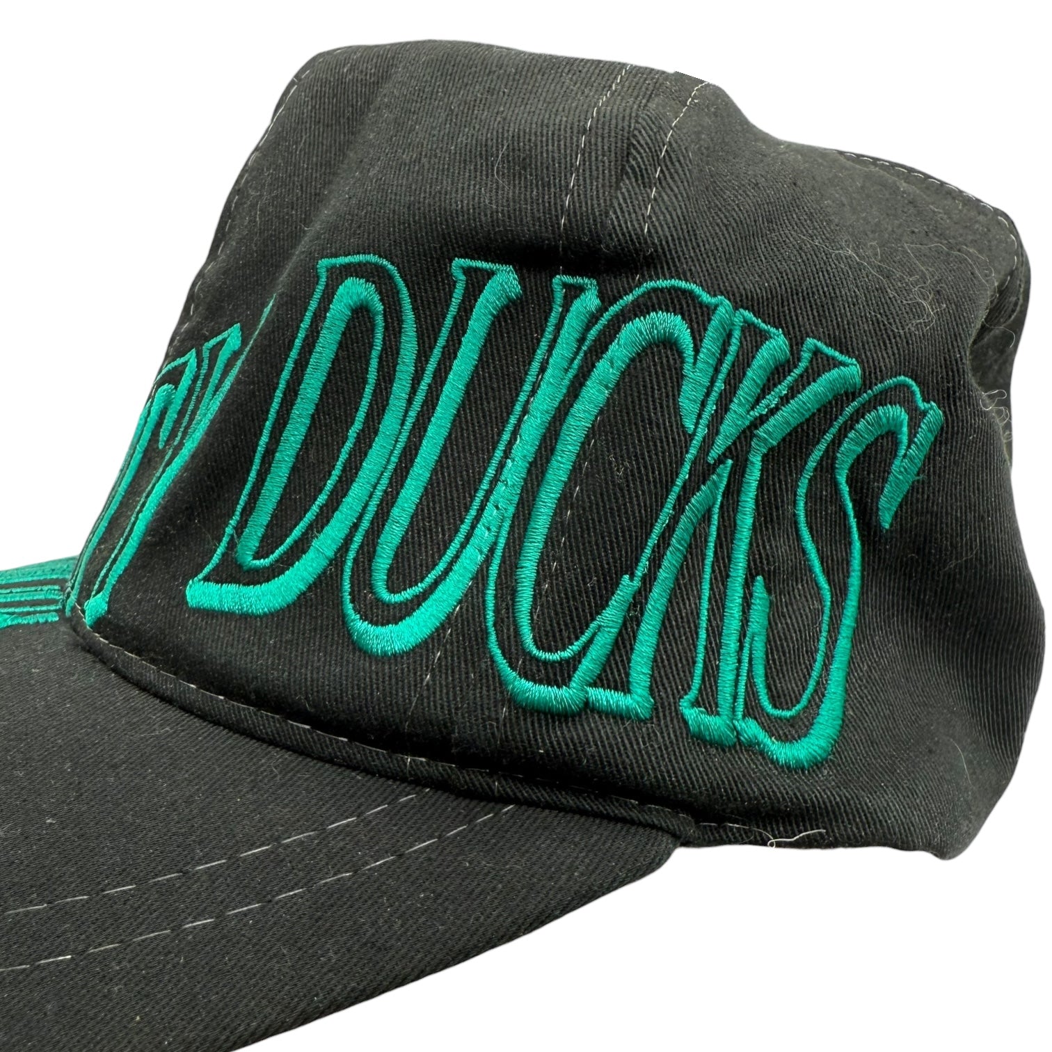 Vintage Anaheim Mighty Ducks Wraparound Script Hat Black