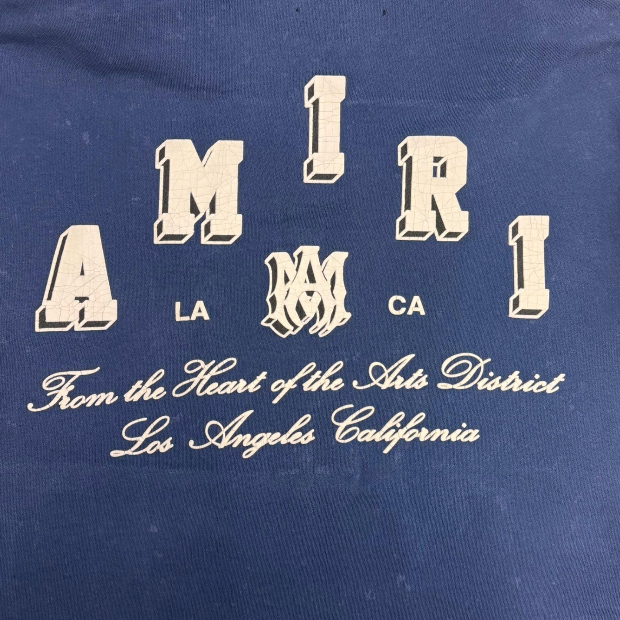 Amiri Collegiate Zip Hoodie Navy