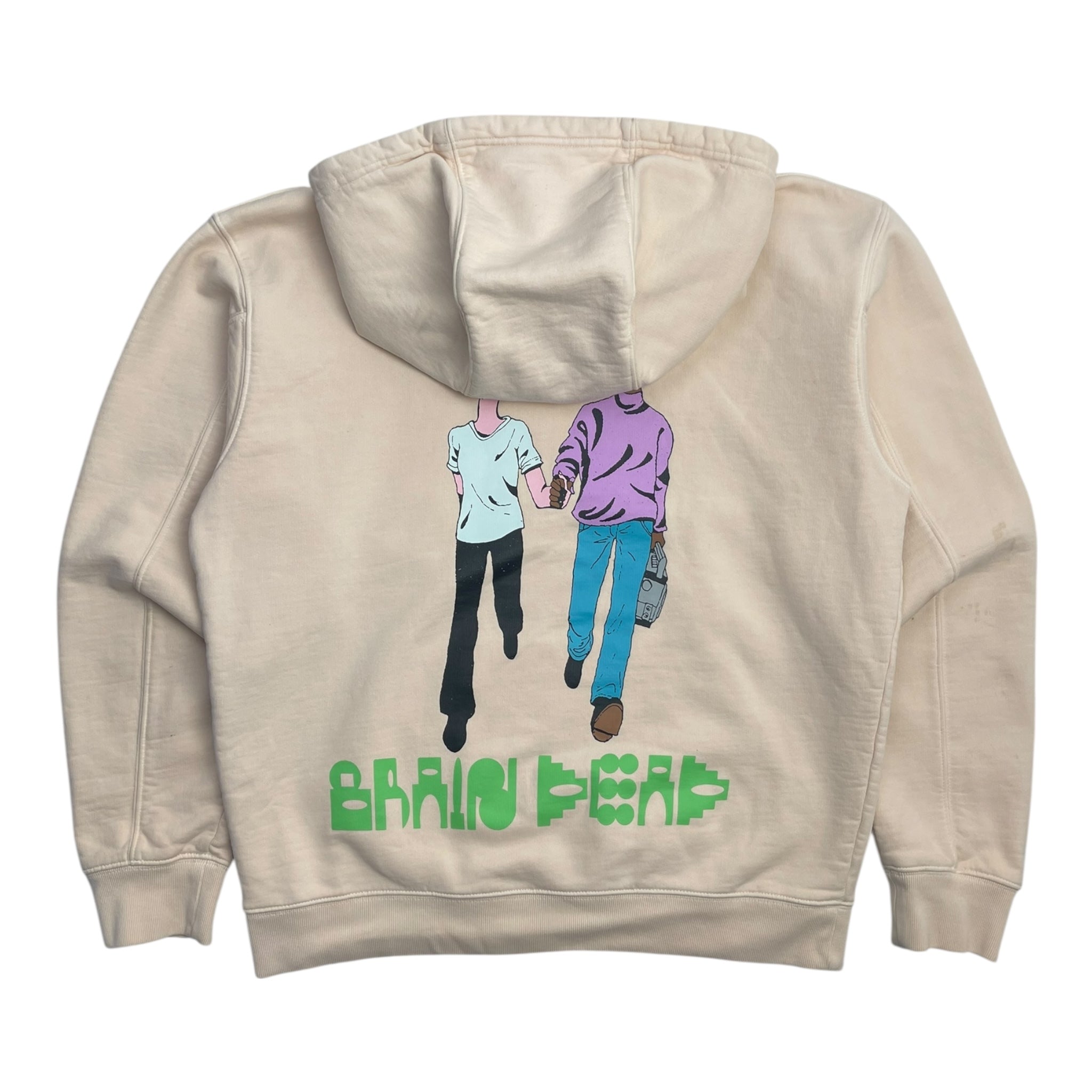 Brain dead Hand Held Hoodie Cream