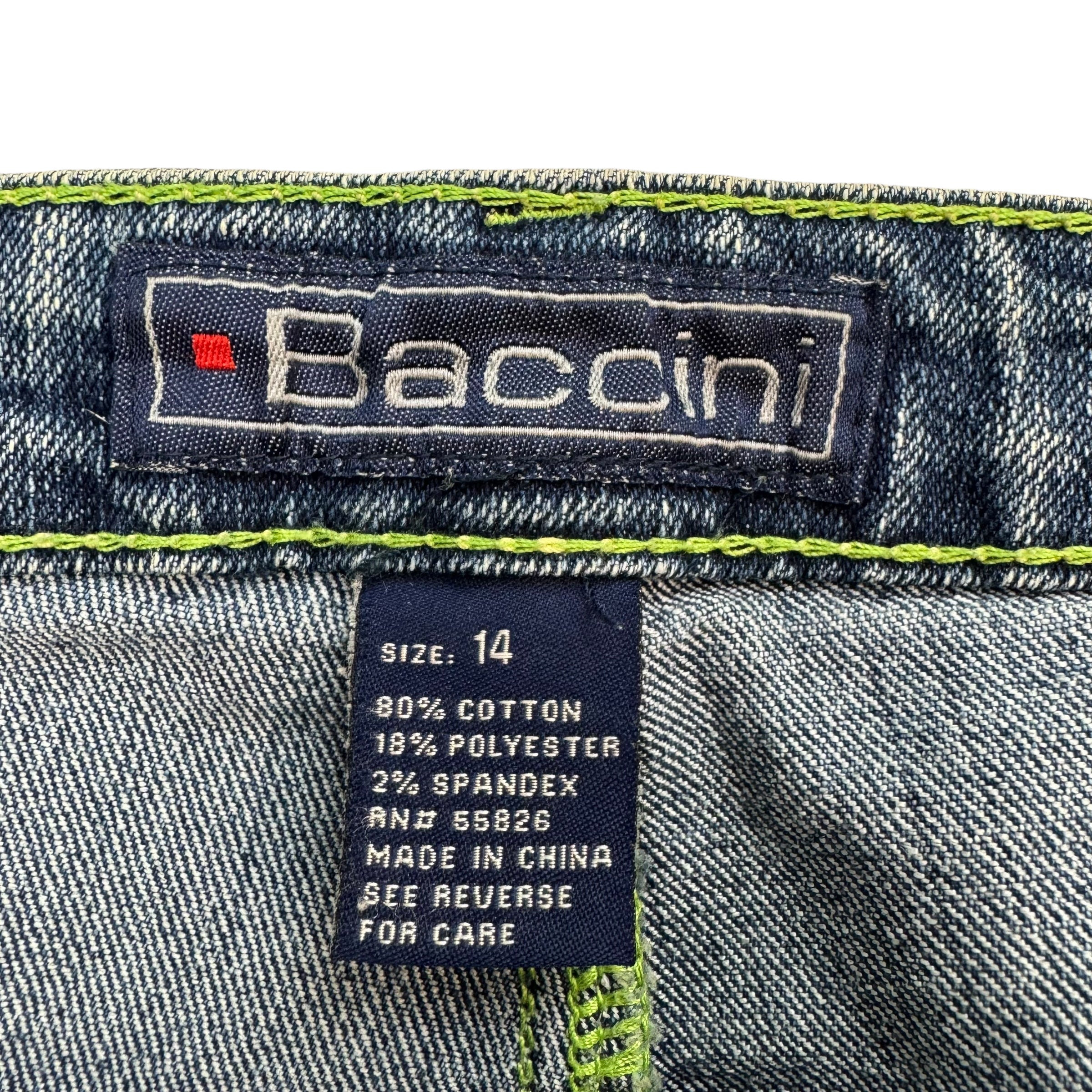 Vintage Baccinic Denim Jeans Shorts Faded Blue