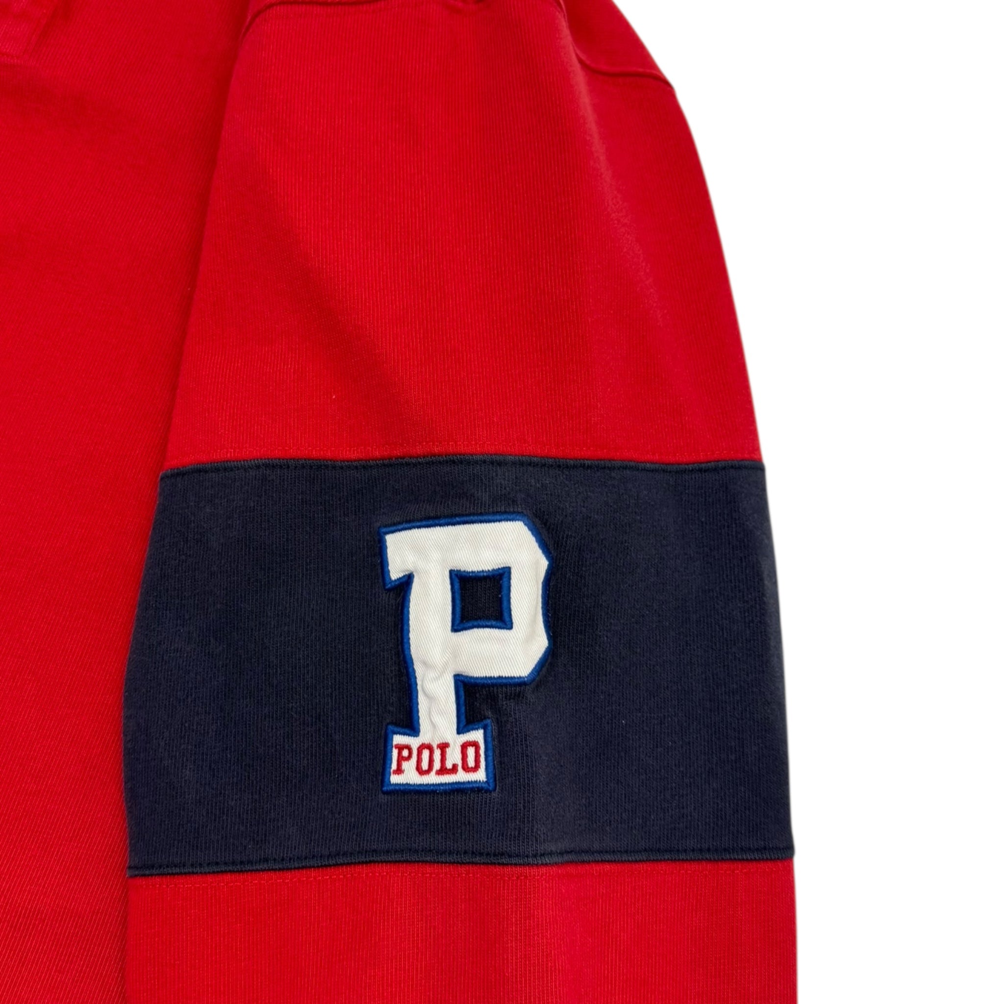 Vintage Polo Ralph Lauren Rugby Longsleeve Sweater Red