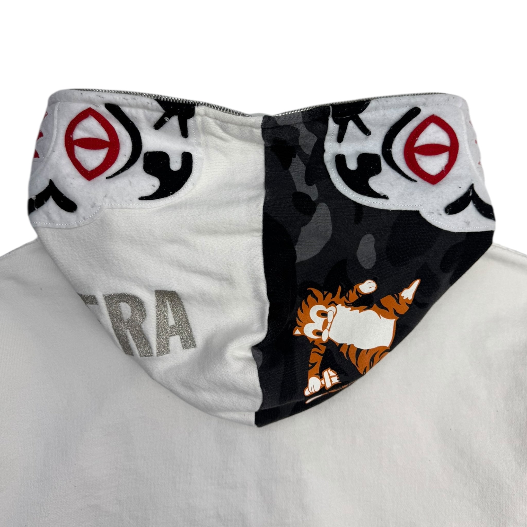 Bape White Tiger Full Zip Hoodie
