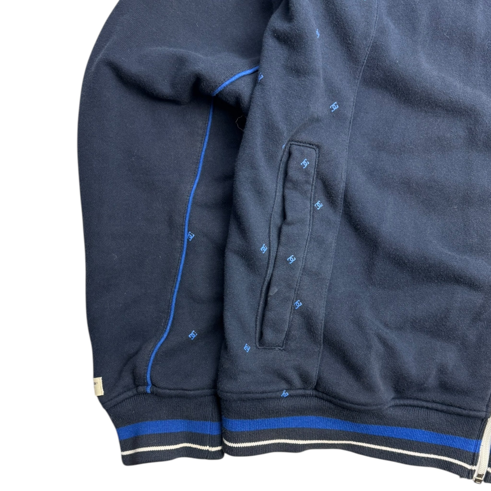 Y2K DC Shoes Co Zip Up Sweater