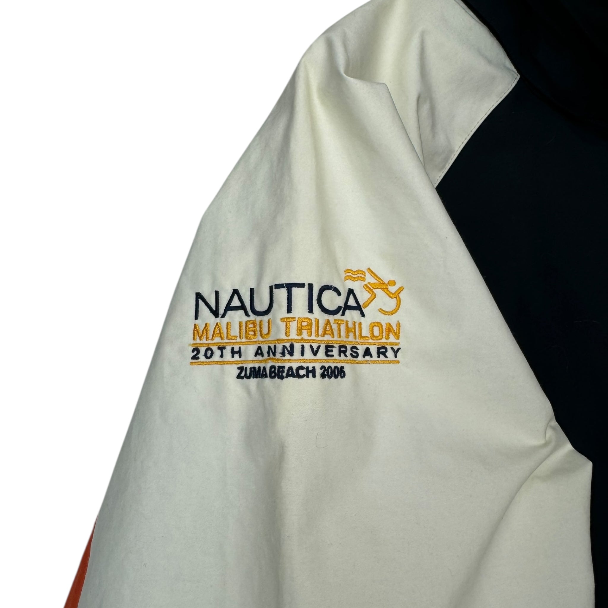 Vintage Nautica Malibu Triatholon Colorblock Zip Up Jacket