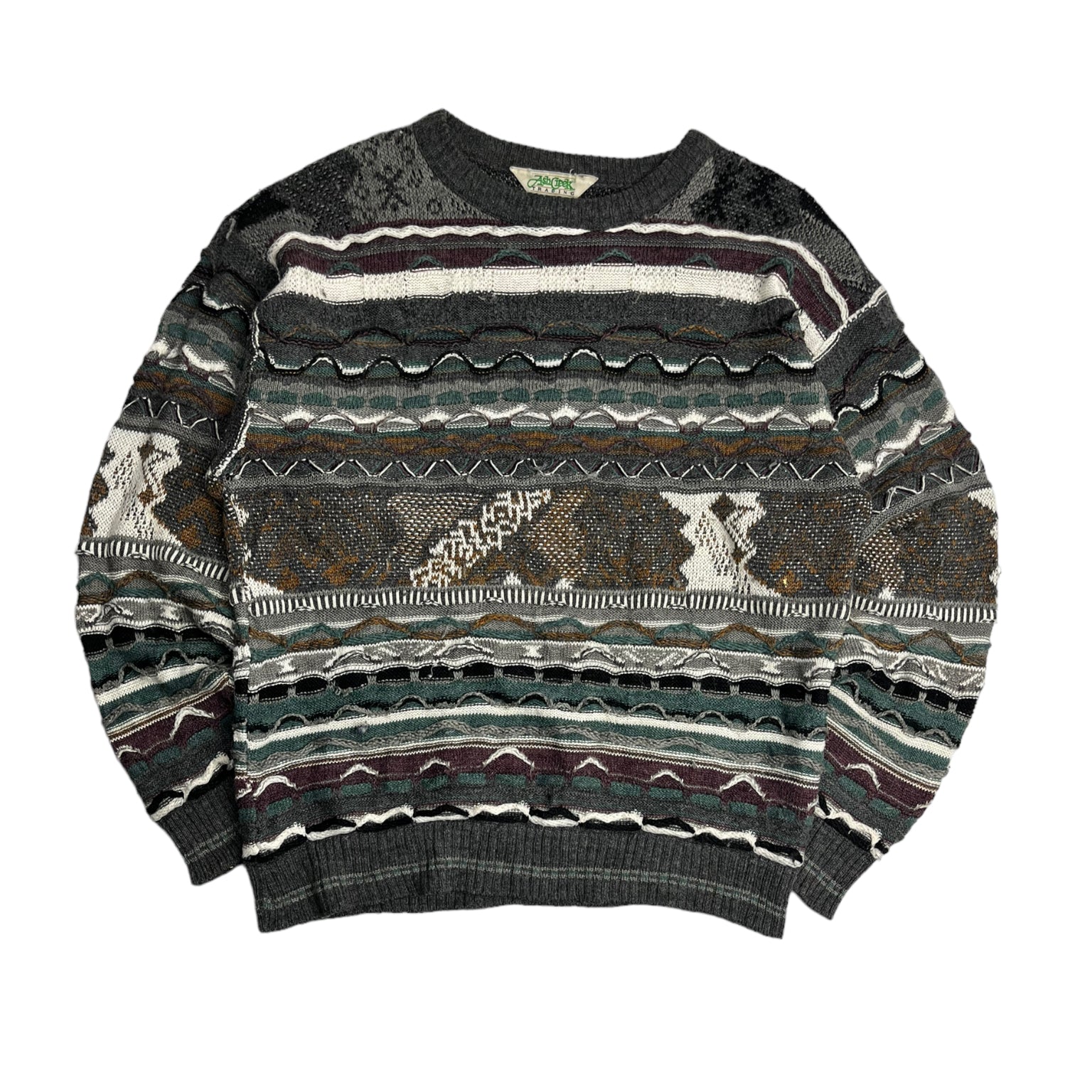 Vintage Ash Creek 3D Knit Sweater