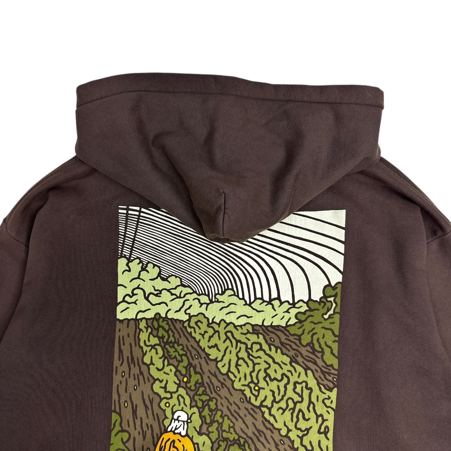 Hidden NY Past Present Future Farming Hoodie Brown