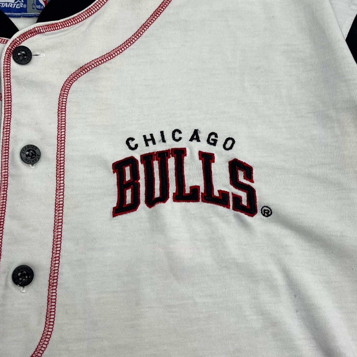Vintage Chicago Bulls Henley Baseball Jersey