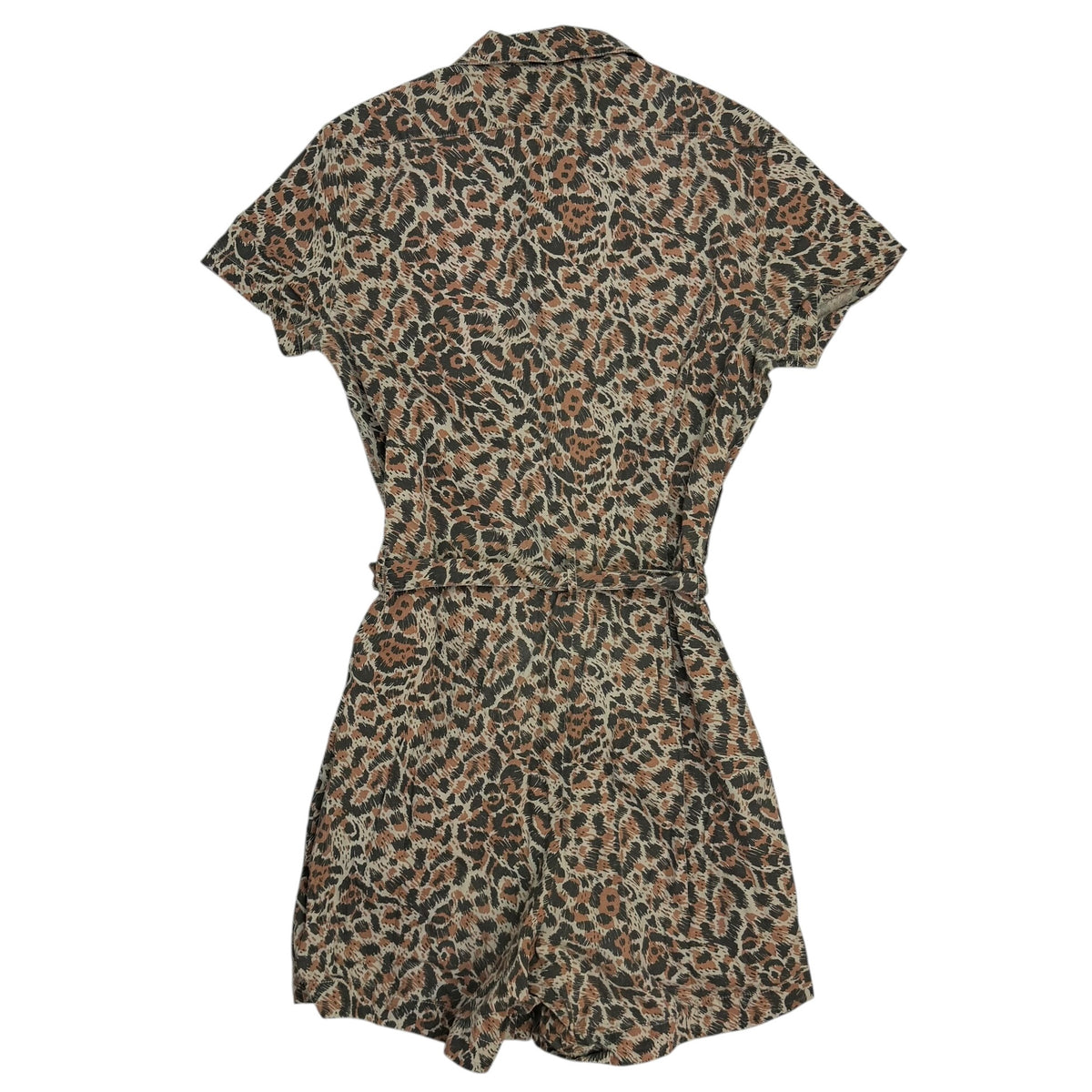 (W) A.P.C. Animal Print Romper Brown
