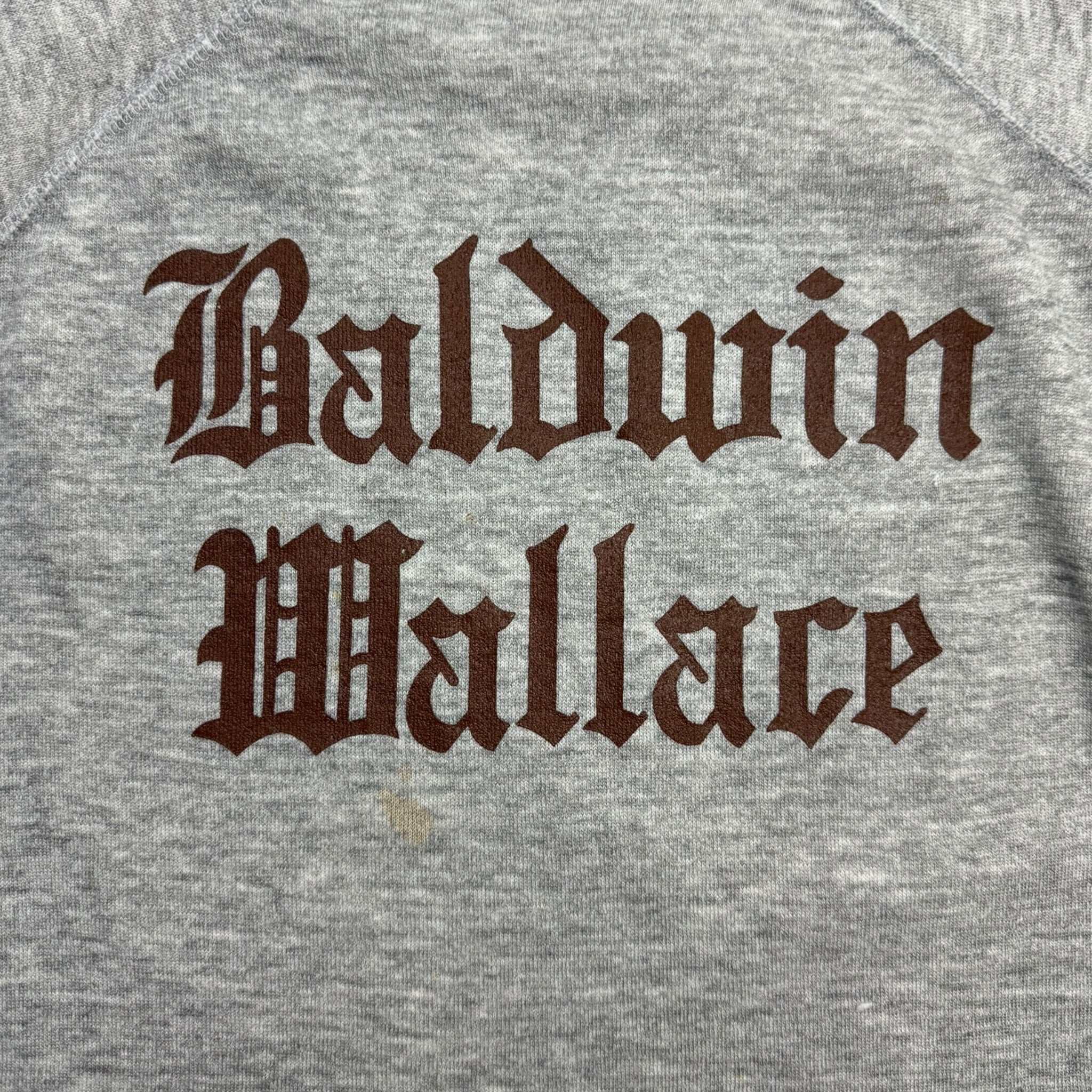 Vintage Baldwin Wallace Gothic Font Collegiate Crewneck