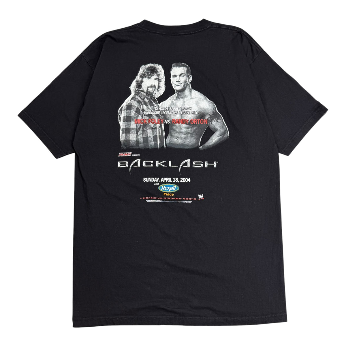 2004 WWE Backlash Triple H Vs Chris Benoit Vs Shawn Michaels Tee Black
