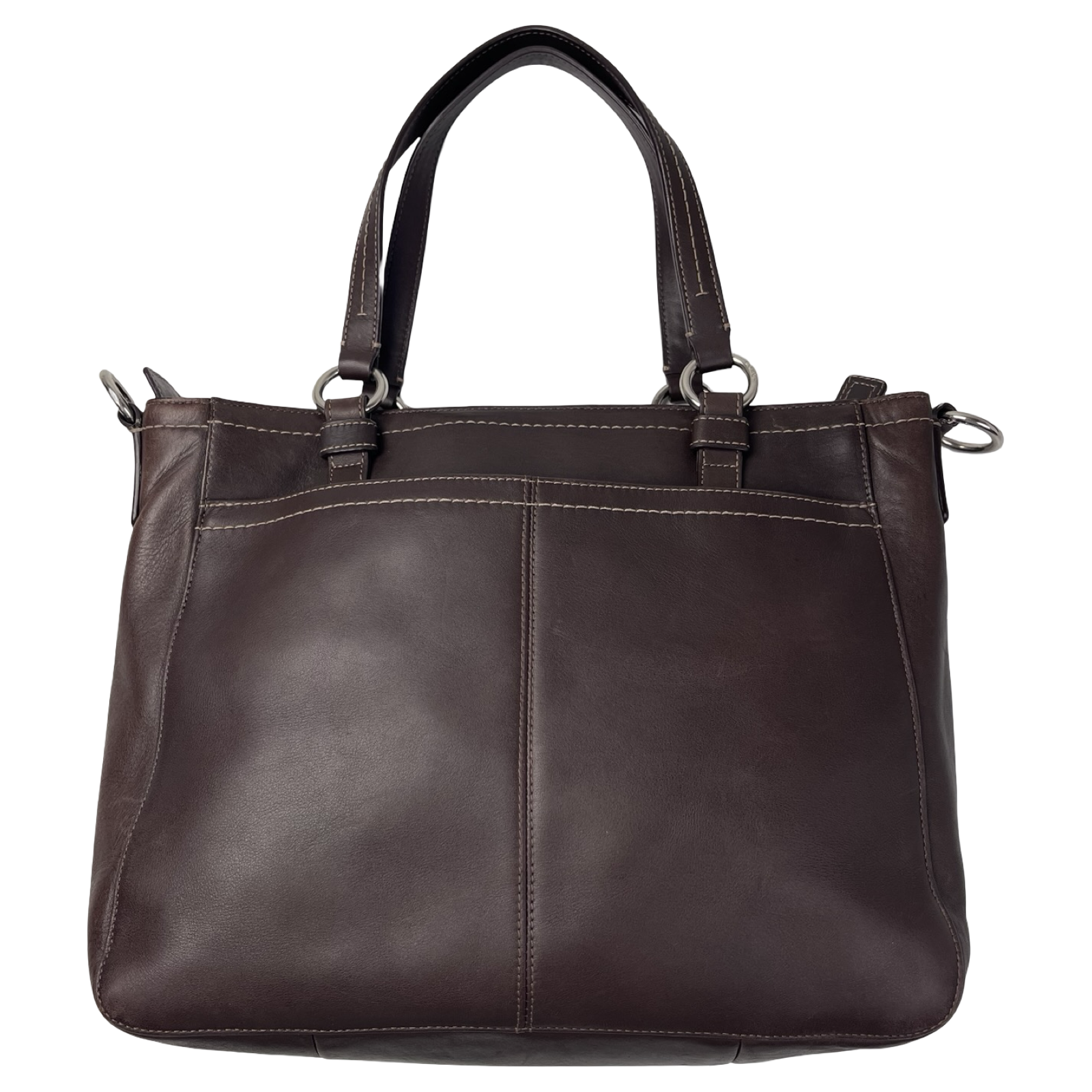 (W) Y2K Coach Chelsea Tote Bag Brown