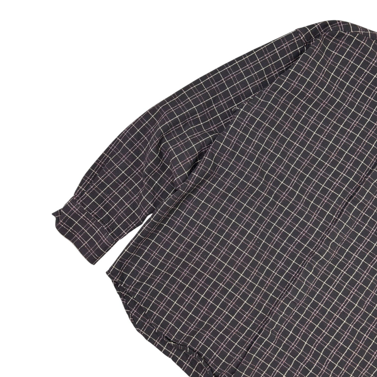 Stussy Big Button Plaid Long Sleeve Shirt