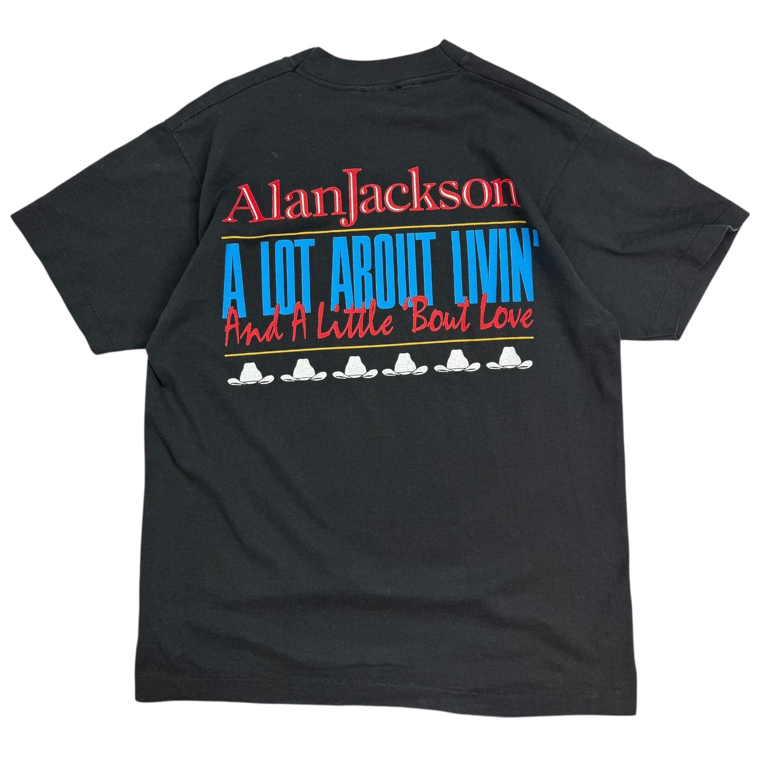 1993 Alan Jackson ‘A Lot About Livin…’ Tee Black