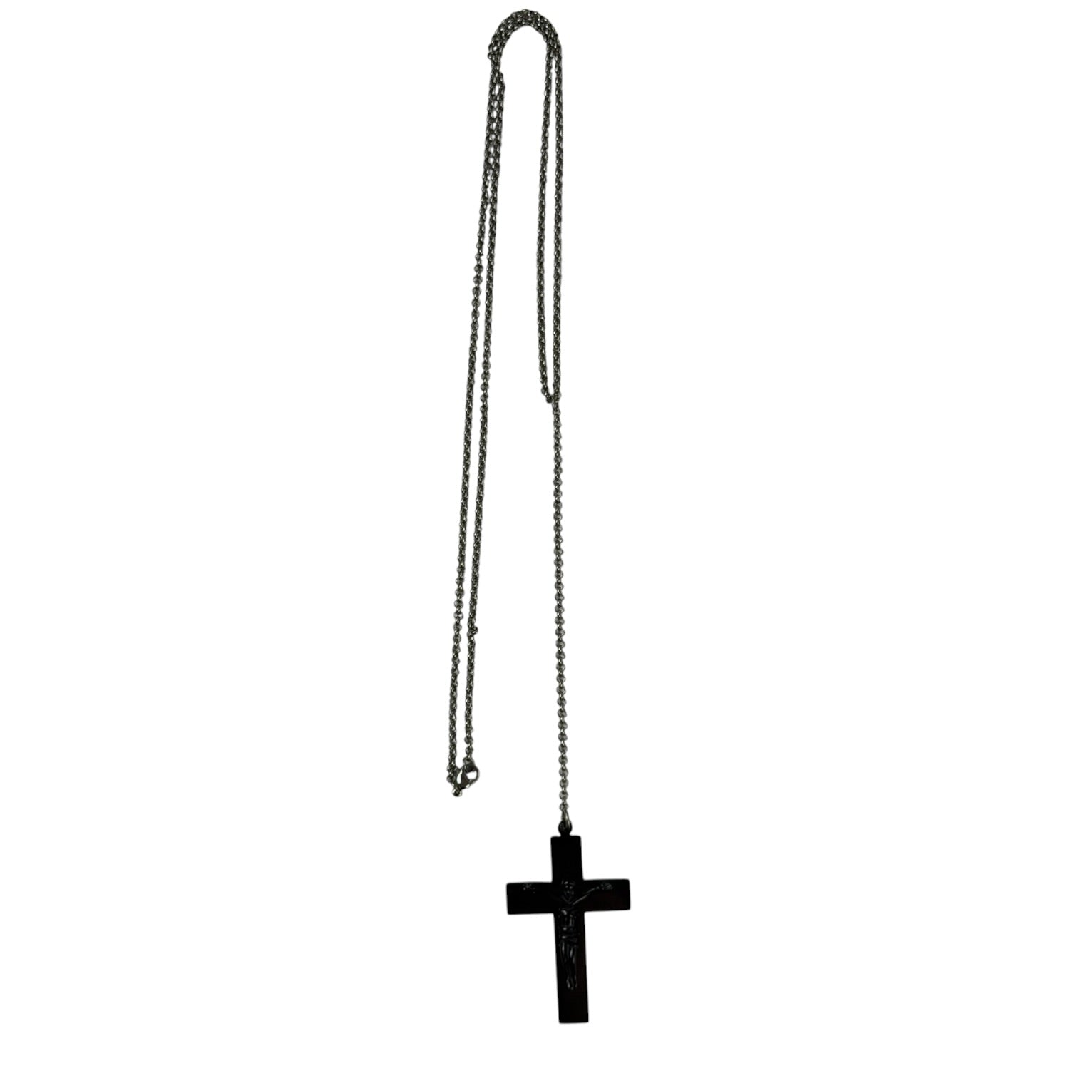 Mastermind Steel Cross Pendant Black