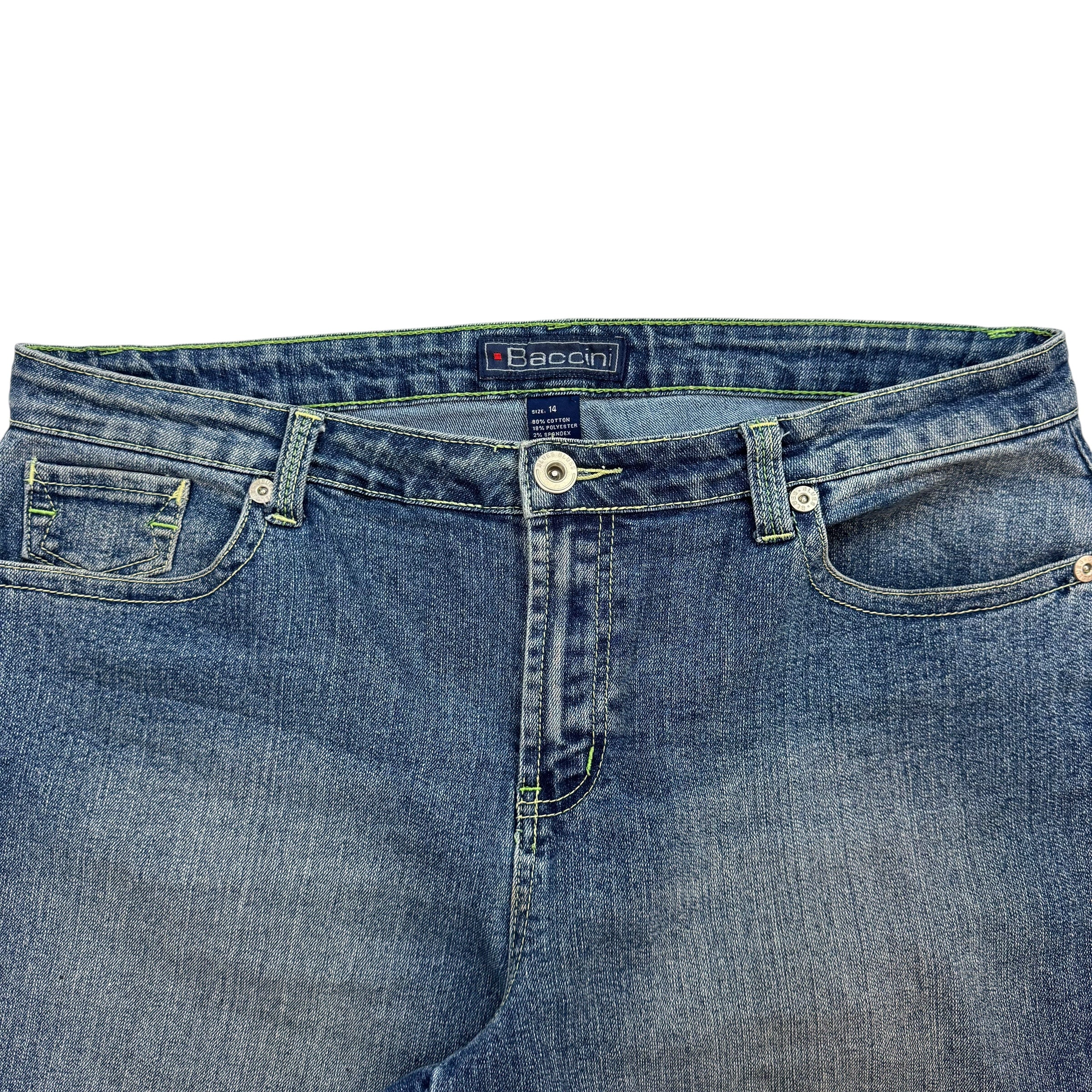 Vintage Baccinic Denim Jeans Shorts Faded Blue